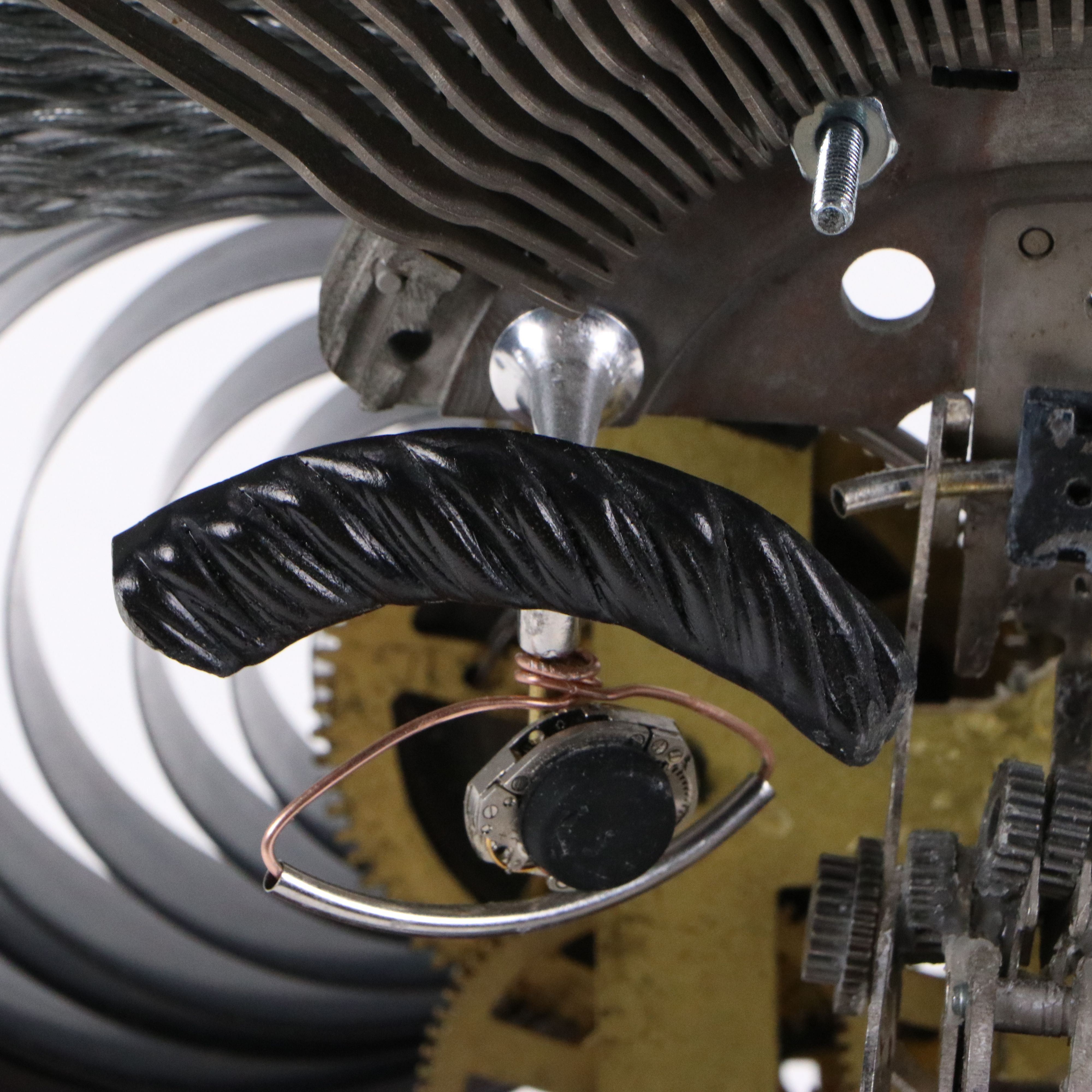 Mark Altman Mixed Media Sculpture "Steampunk Albert Einstein," 21st Century