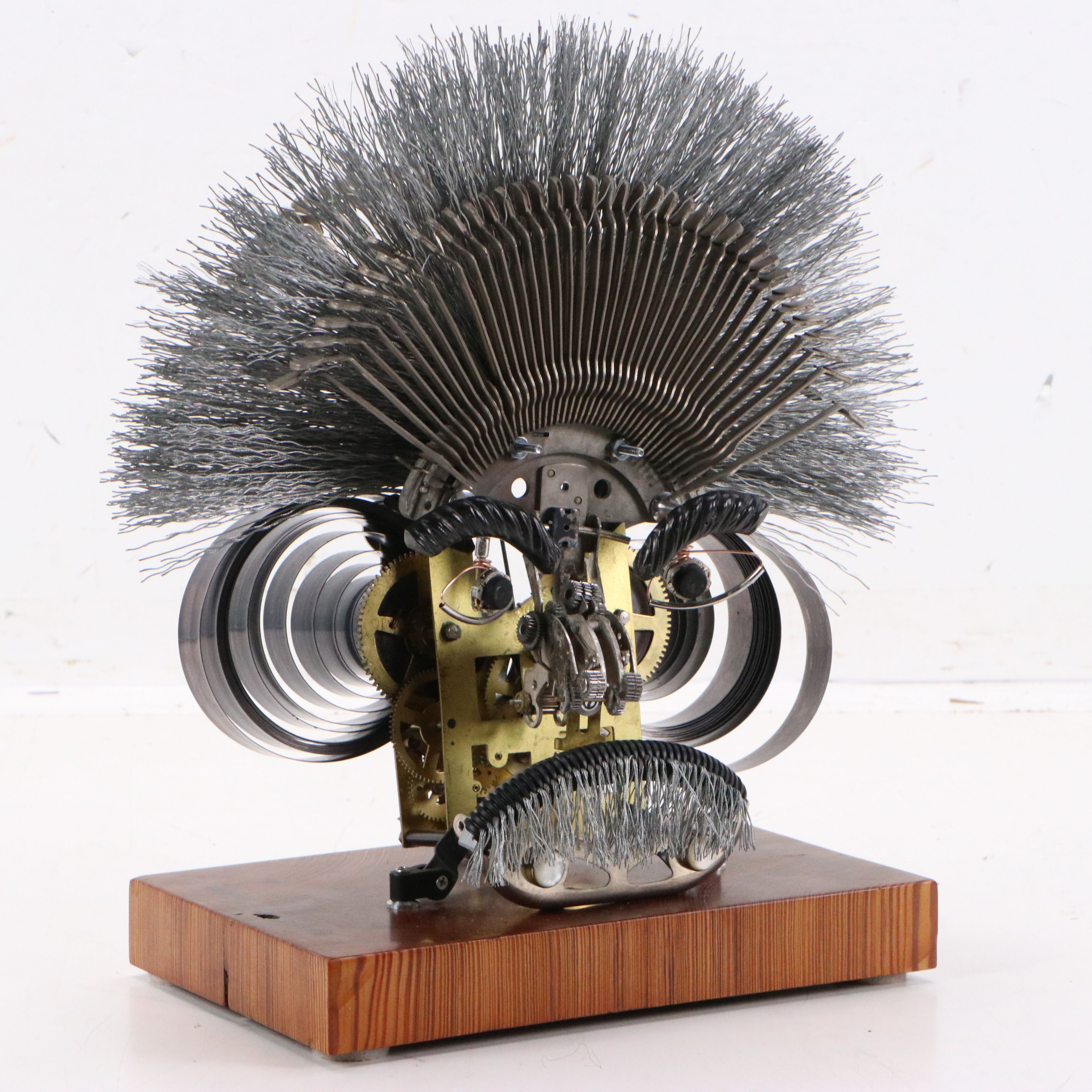 Mark Altman Mixed Media Sculpture "Steampunk Albert Einstein," 21st Century