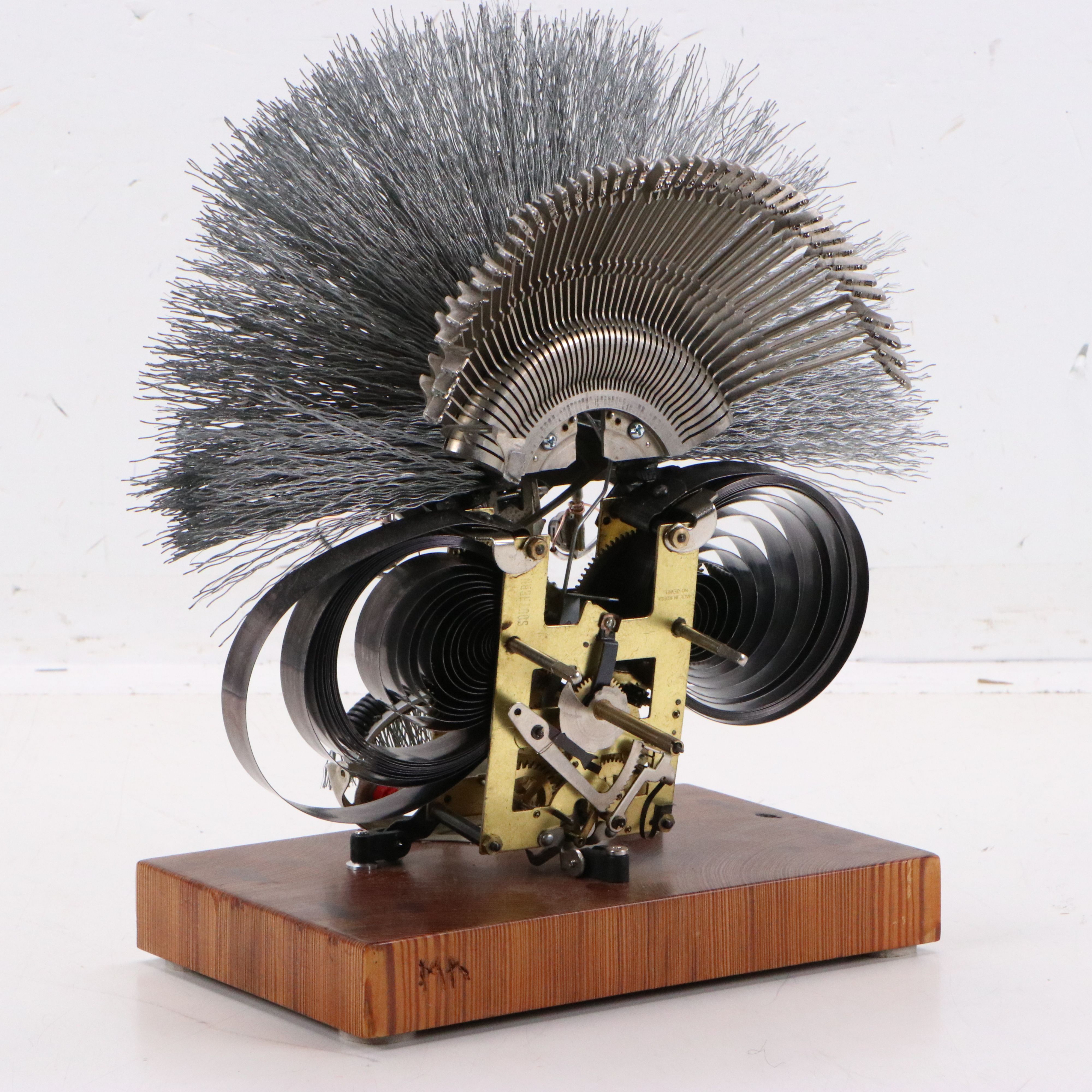 Mark Altman Mixed Media Sculpture "Steampunk Albert Einstein," 21st Century