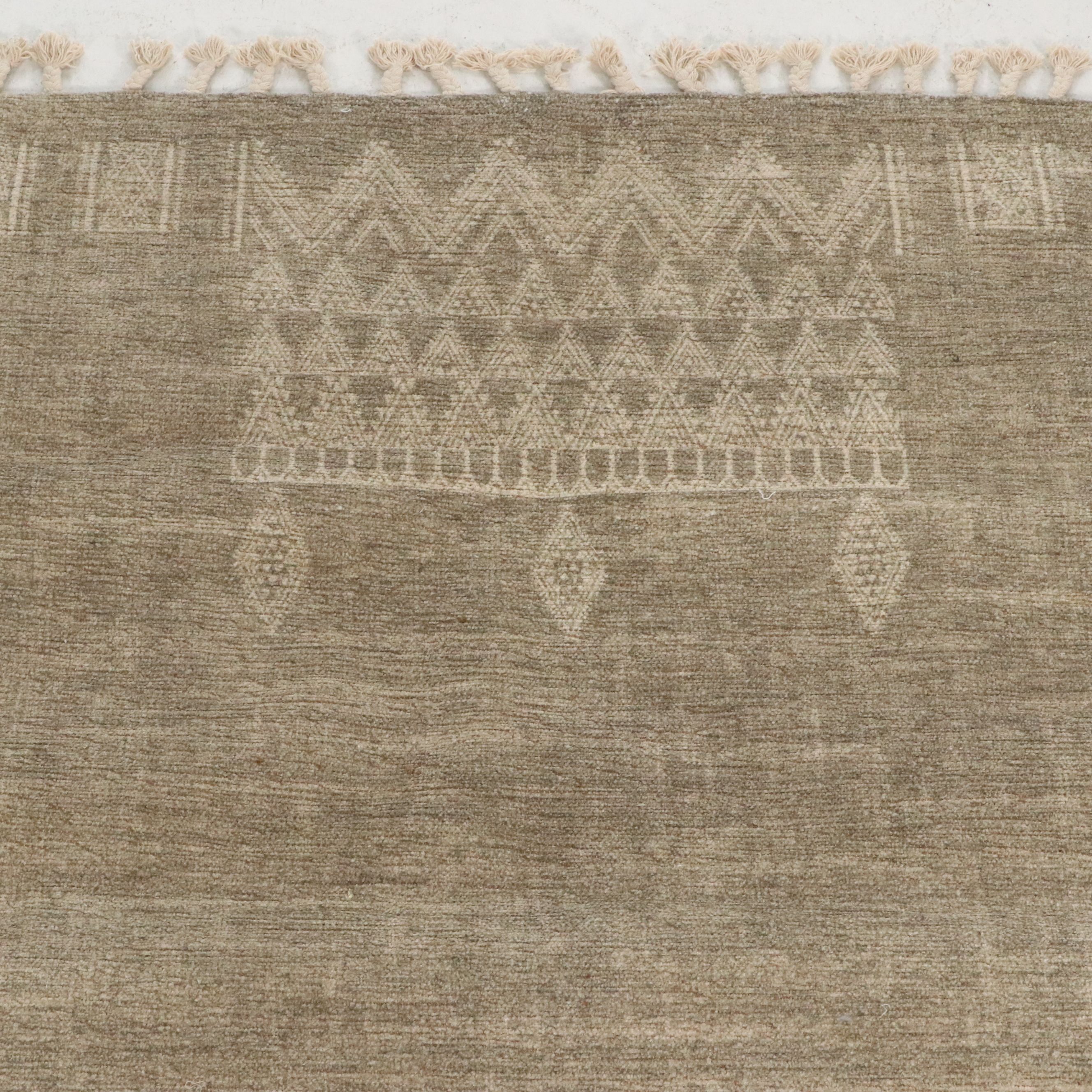 5' x 7'7 Machine Made Threshold x Studio McGee Geometric Tasseled Area Rug