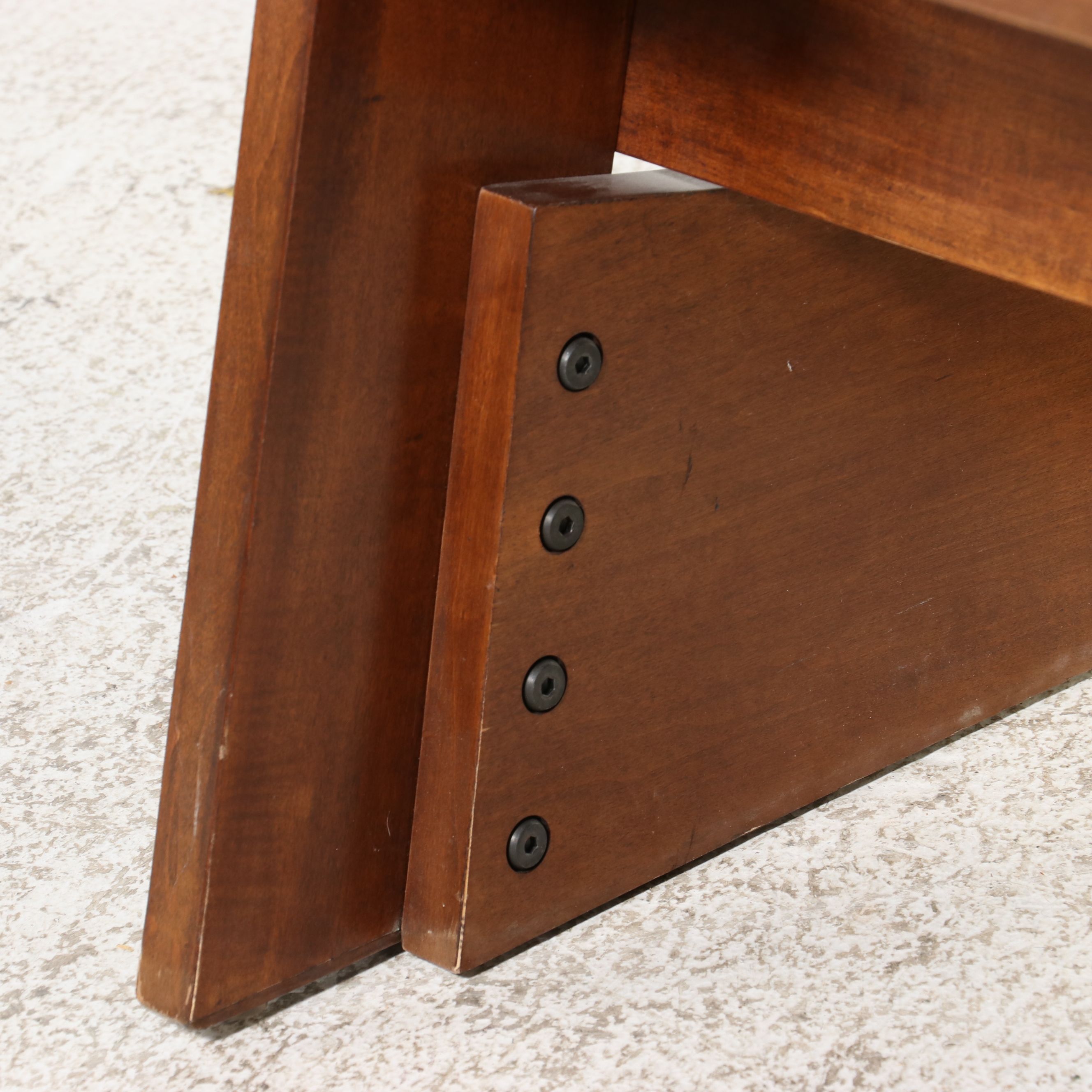 Contemporary Mid-Century Style Leaning Ladder Bookshelf, 21st Century