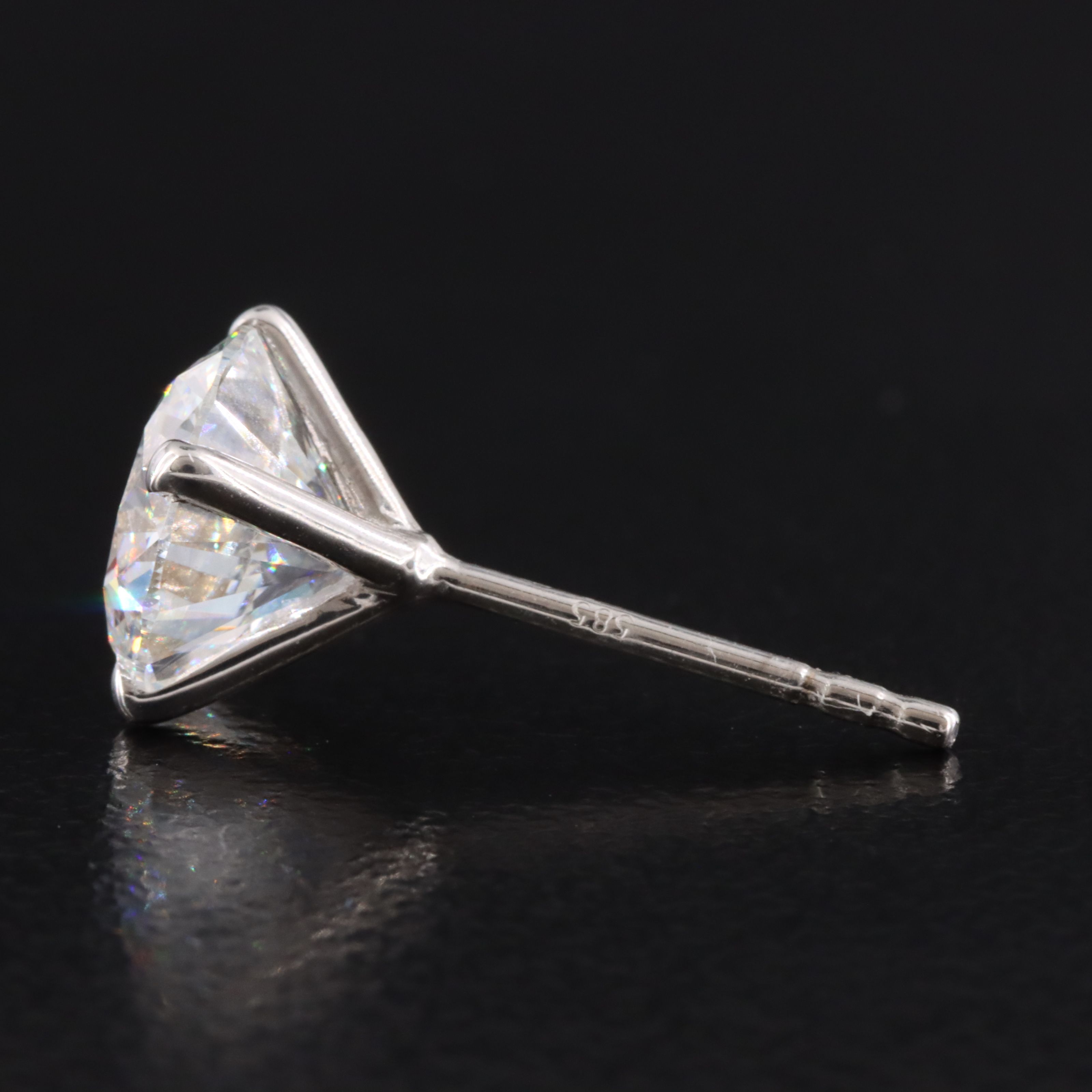 3.11 CTW Lab Grown Diamond Stud Earrings with IGI Jewelry Report