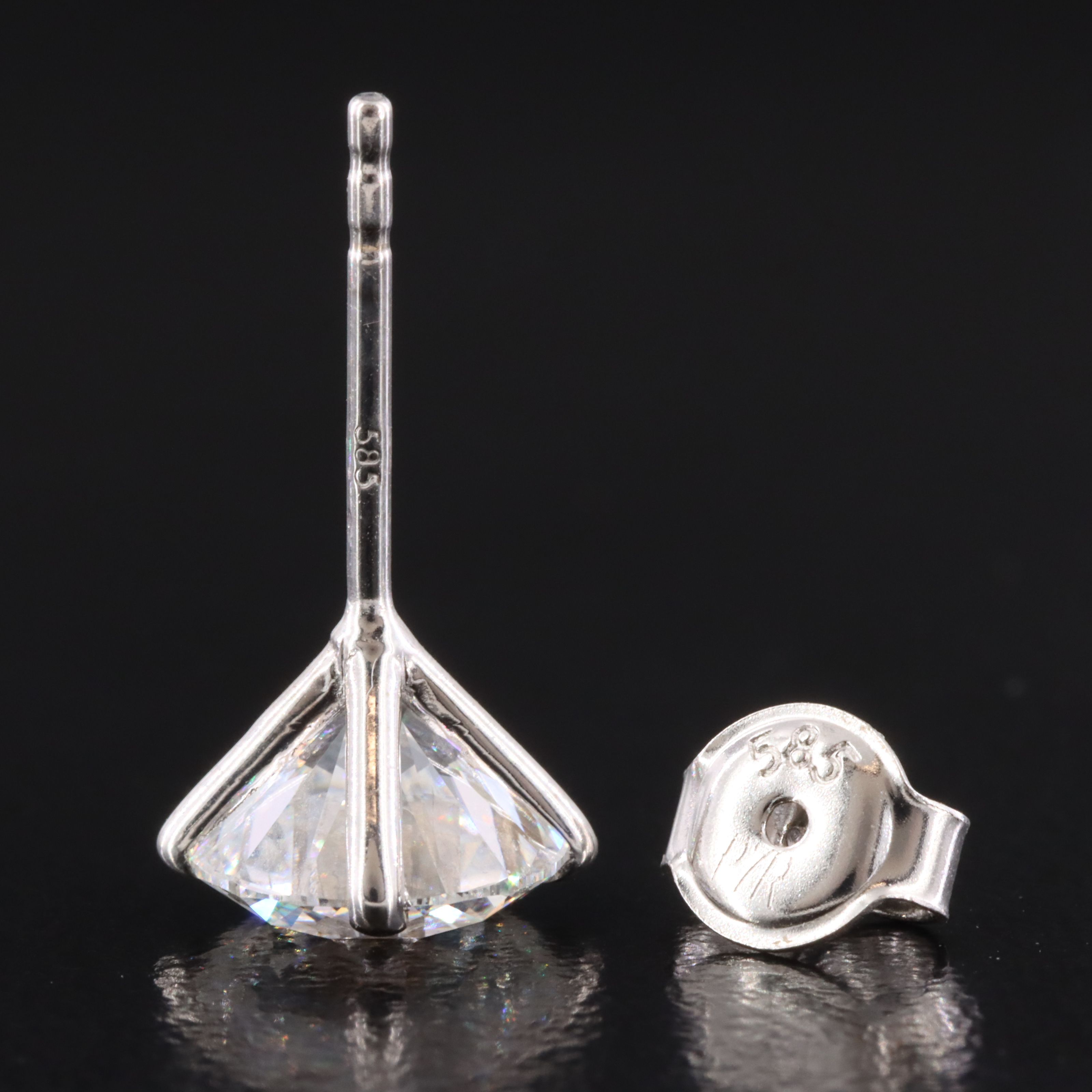 3.11 CTW Lab Grown Diamond Stud Earrings with IGI Jewelry Report