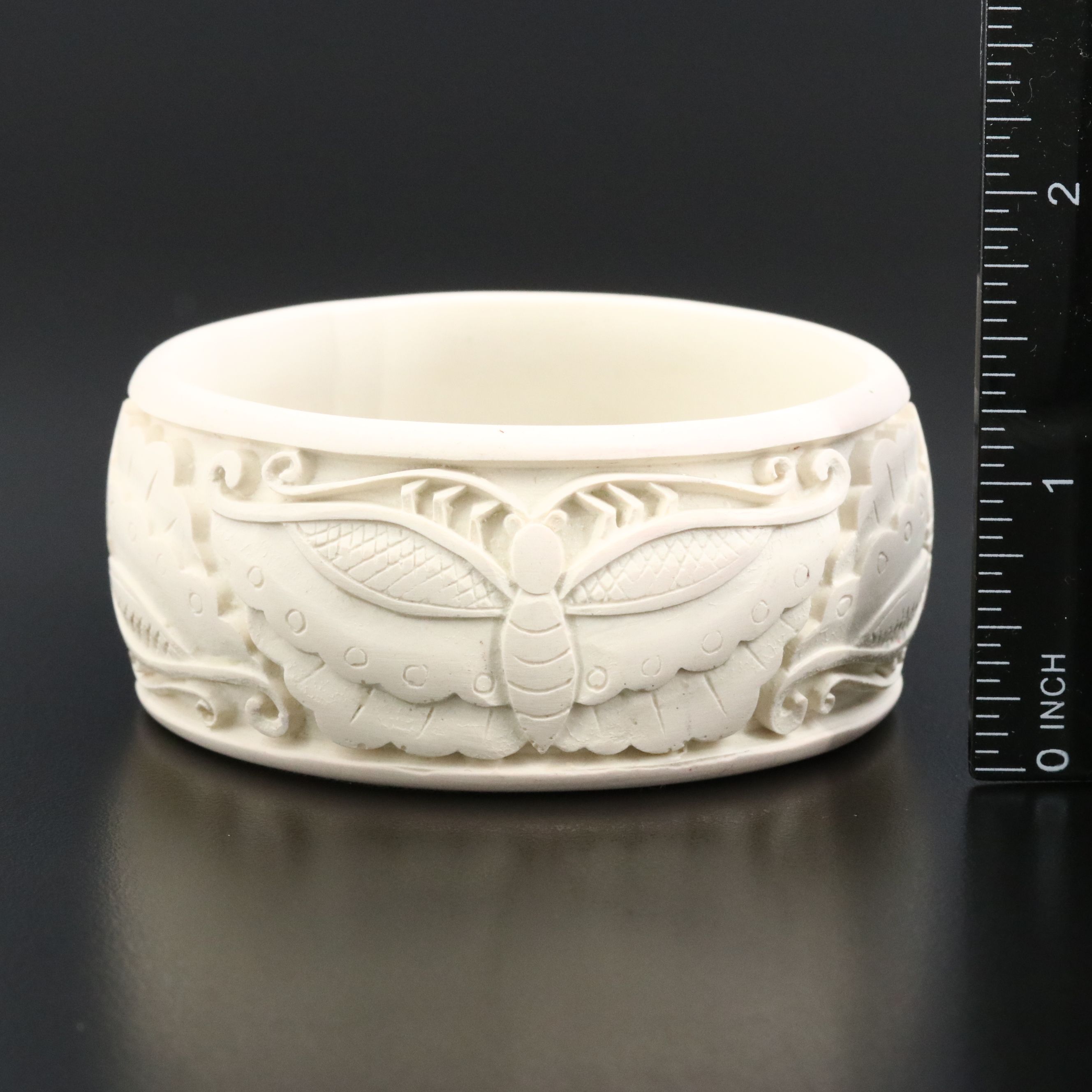 Sajen Sterling Ring Featured in Cinnabar Style Chinese Themed Bracelets