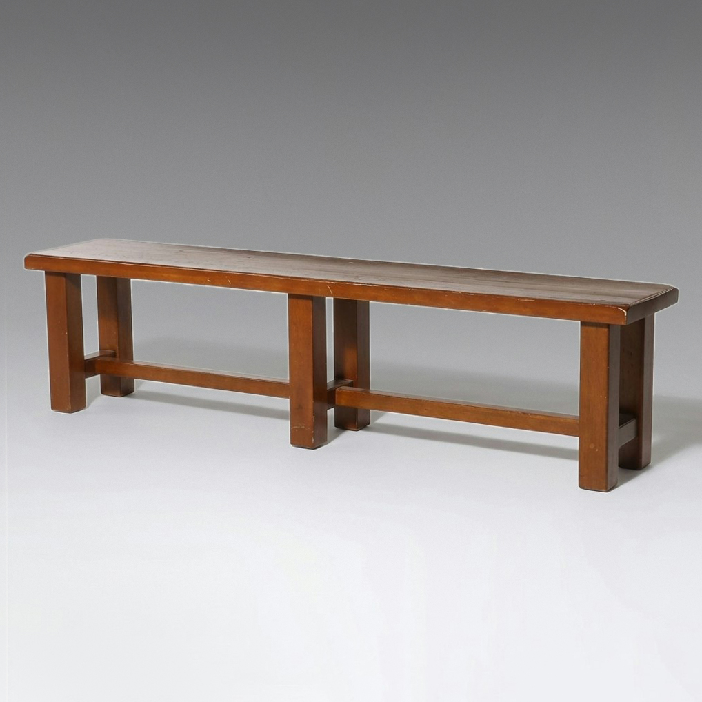 Contemporary Shaker Style Wooden Bench, 21st Century
