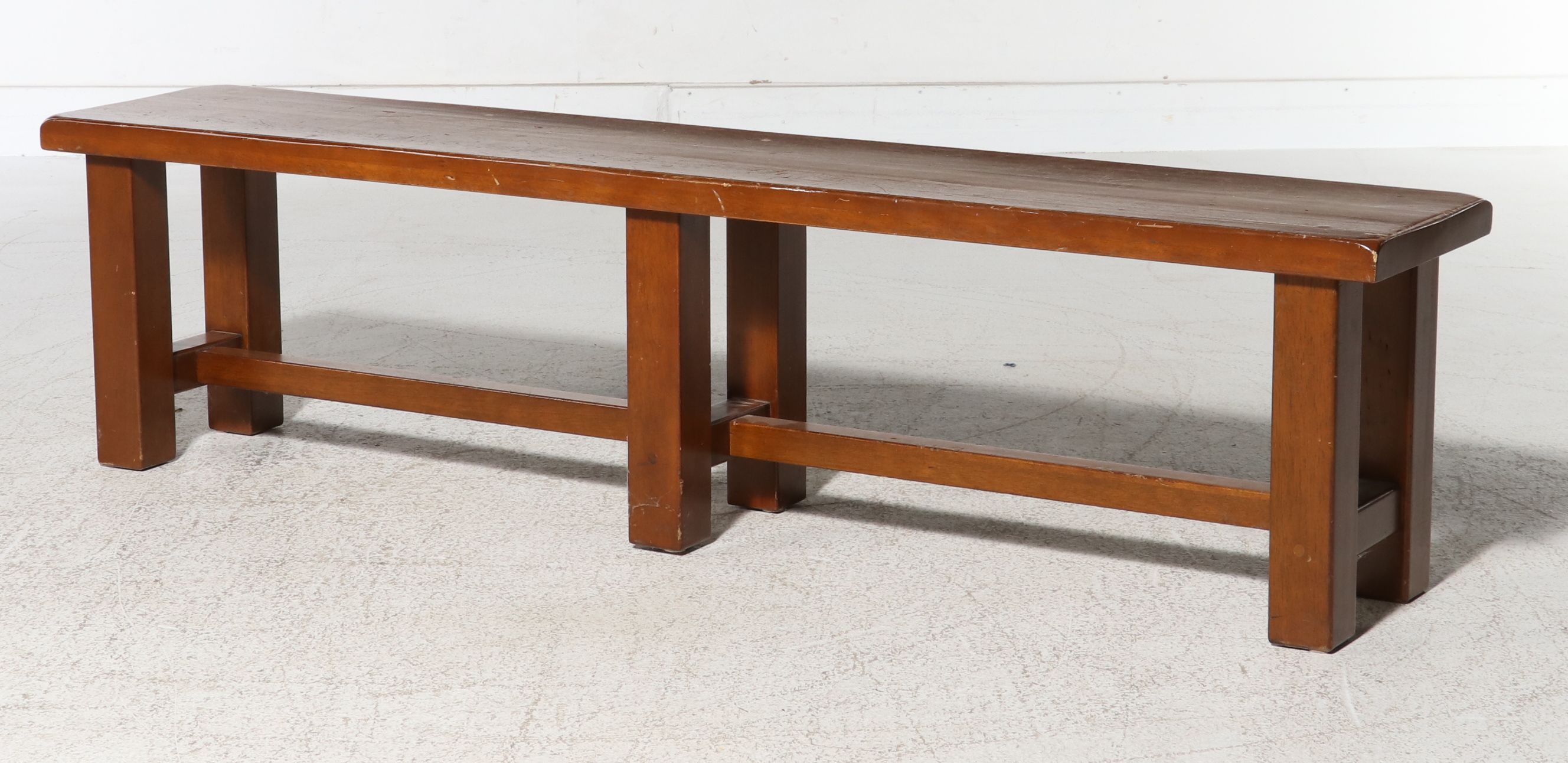 Contemporary Shaker Style Wooden Bench, 21st Century
