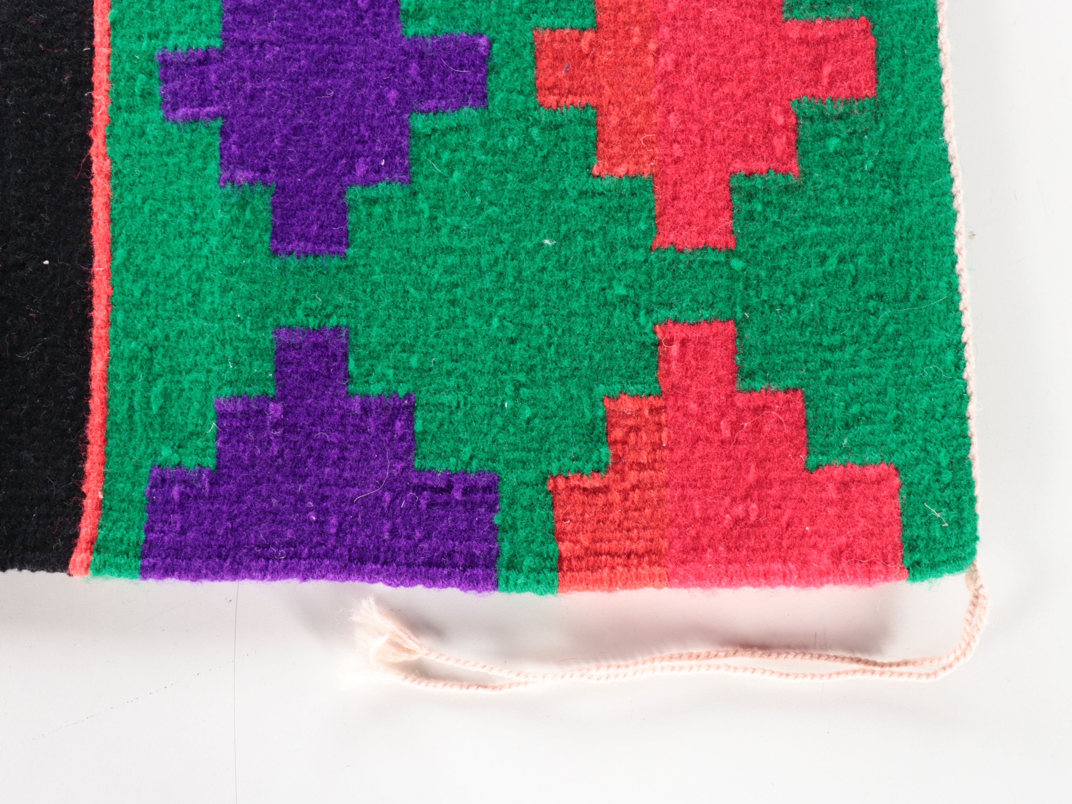 2' x 3'4 Handwoven Navajo Polychrome Biil Dress Rug