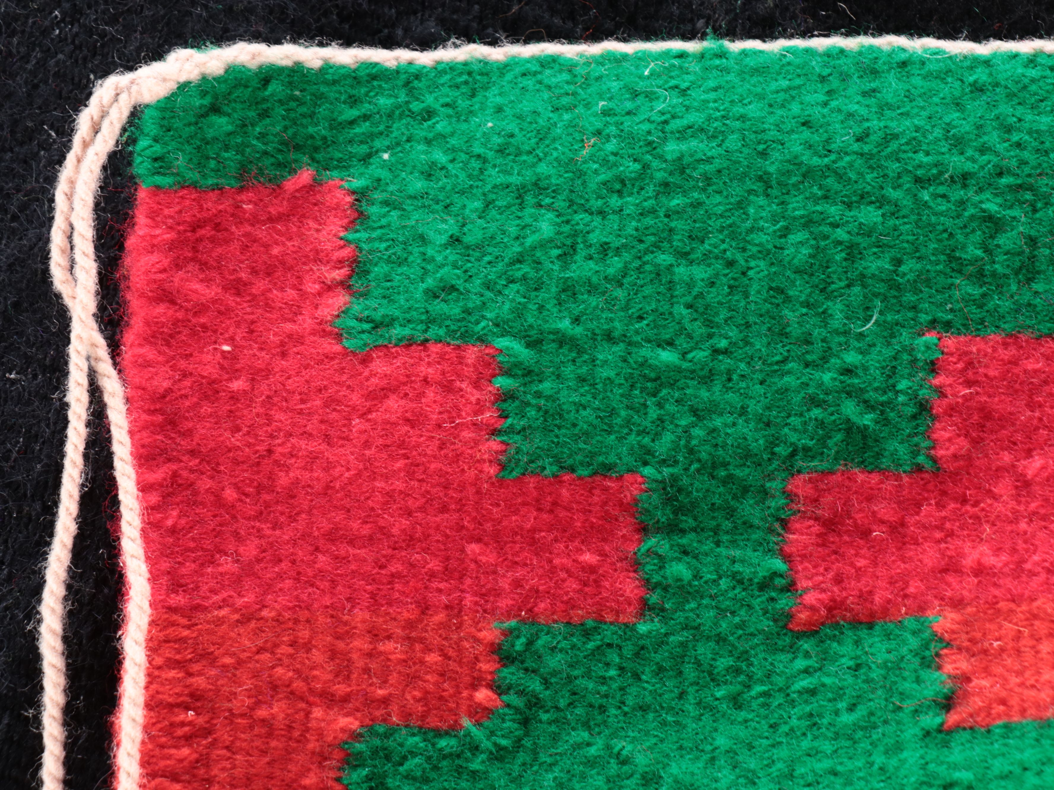 2' x 3'4 Handwoven Navajo Polychrome Biil Dress Rug