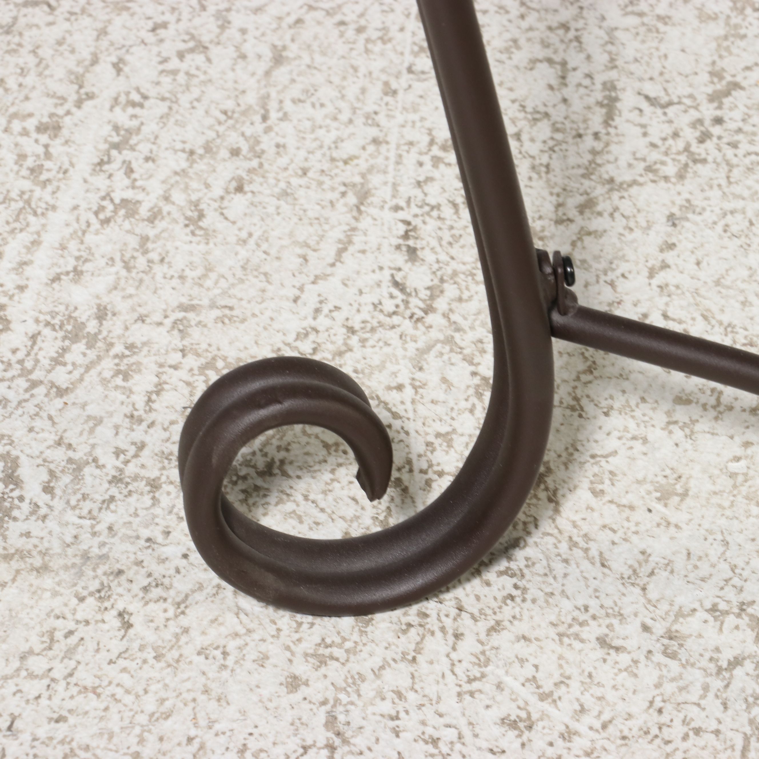 Contemporary Metal and Glass Demilune Console Table, 21st Century