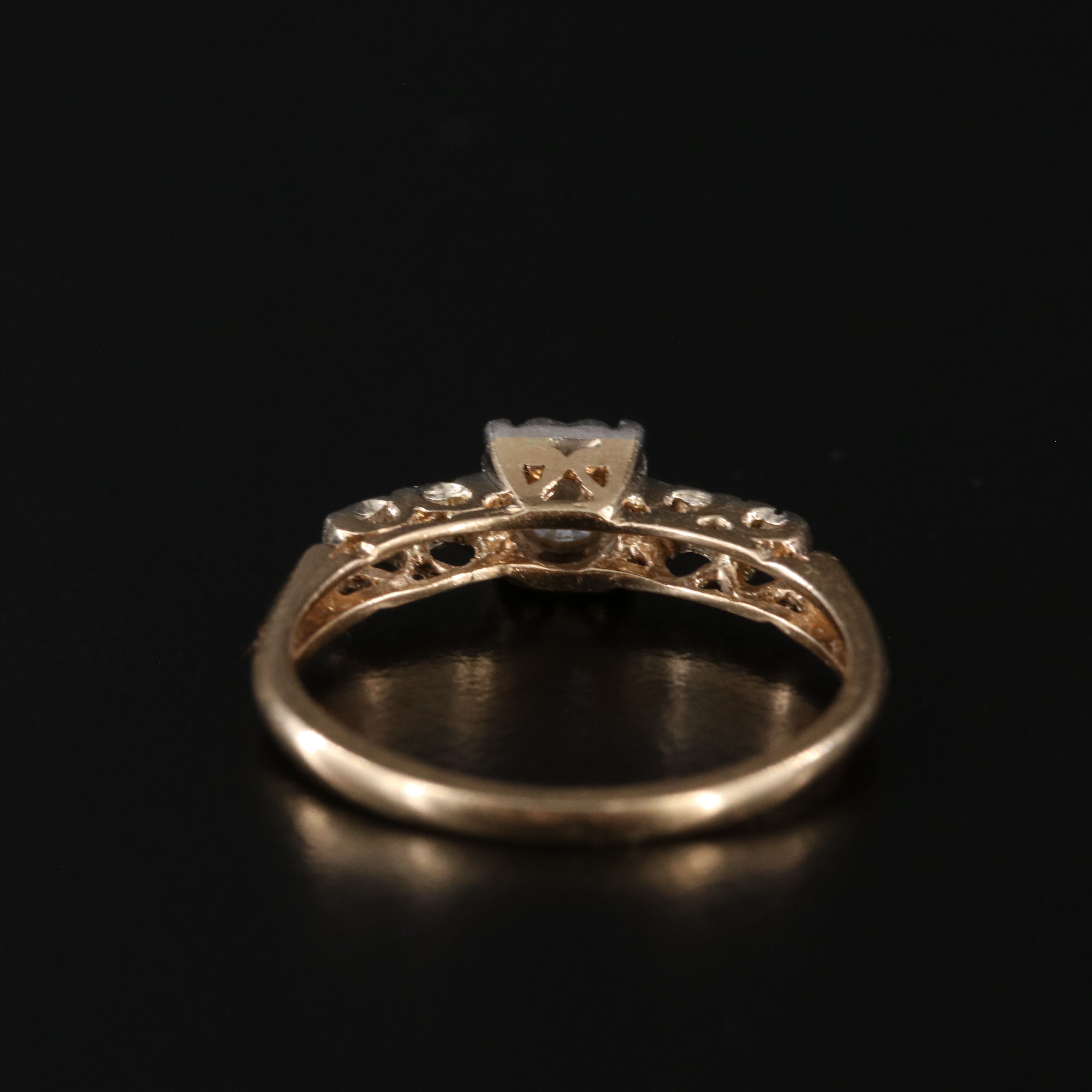 1950s 14K 0.32 CTW Diamond Ring