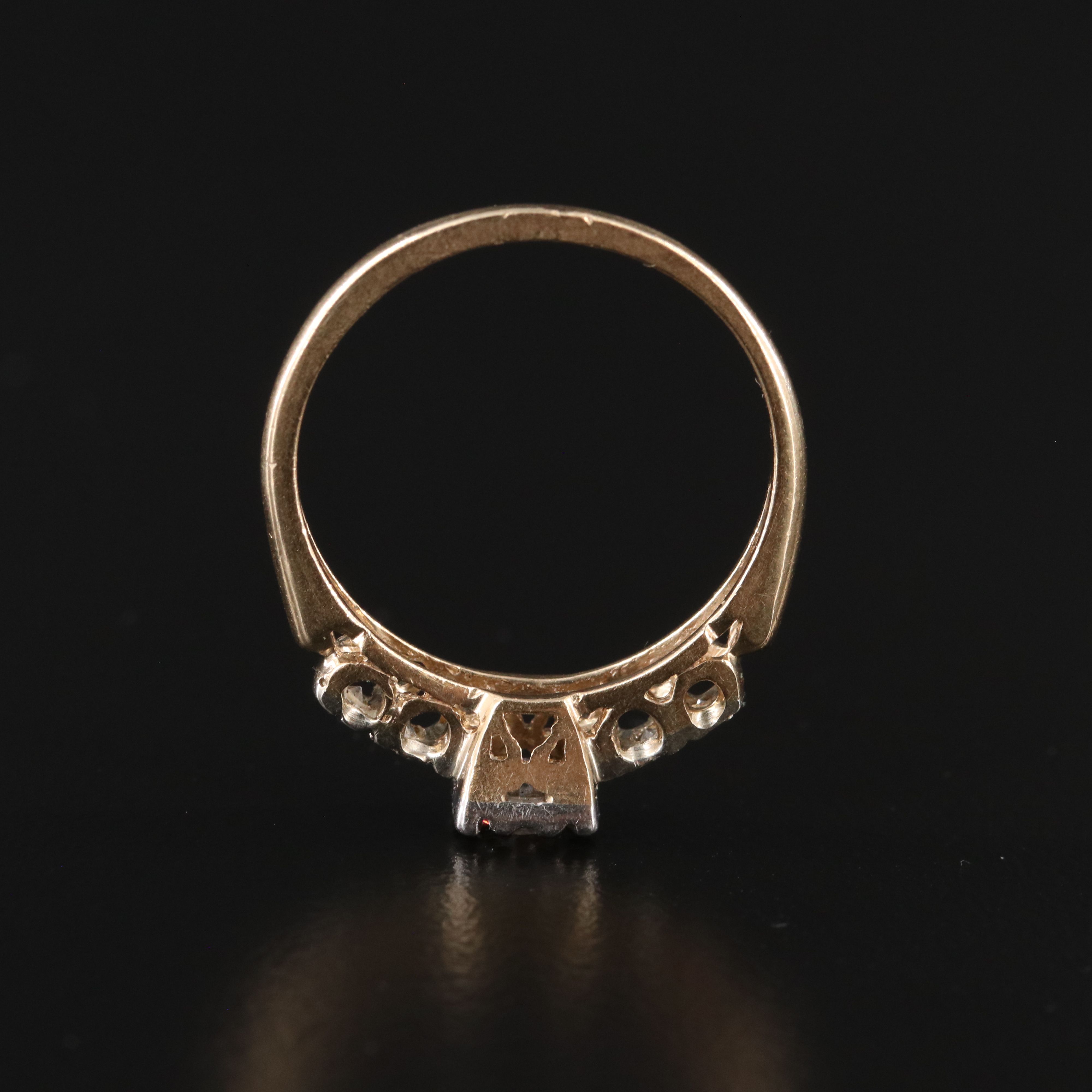 1950s 14K 0.32 CTW Diamond Ring