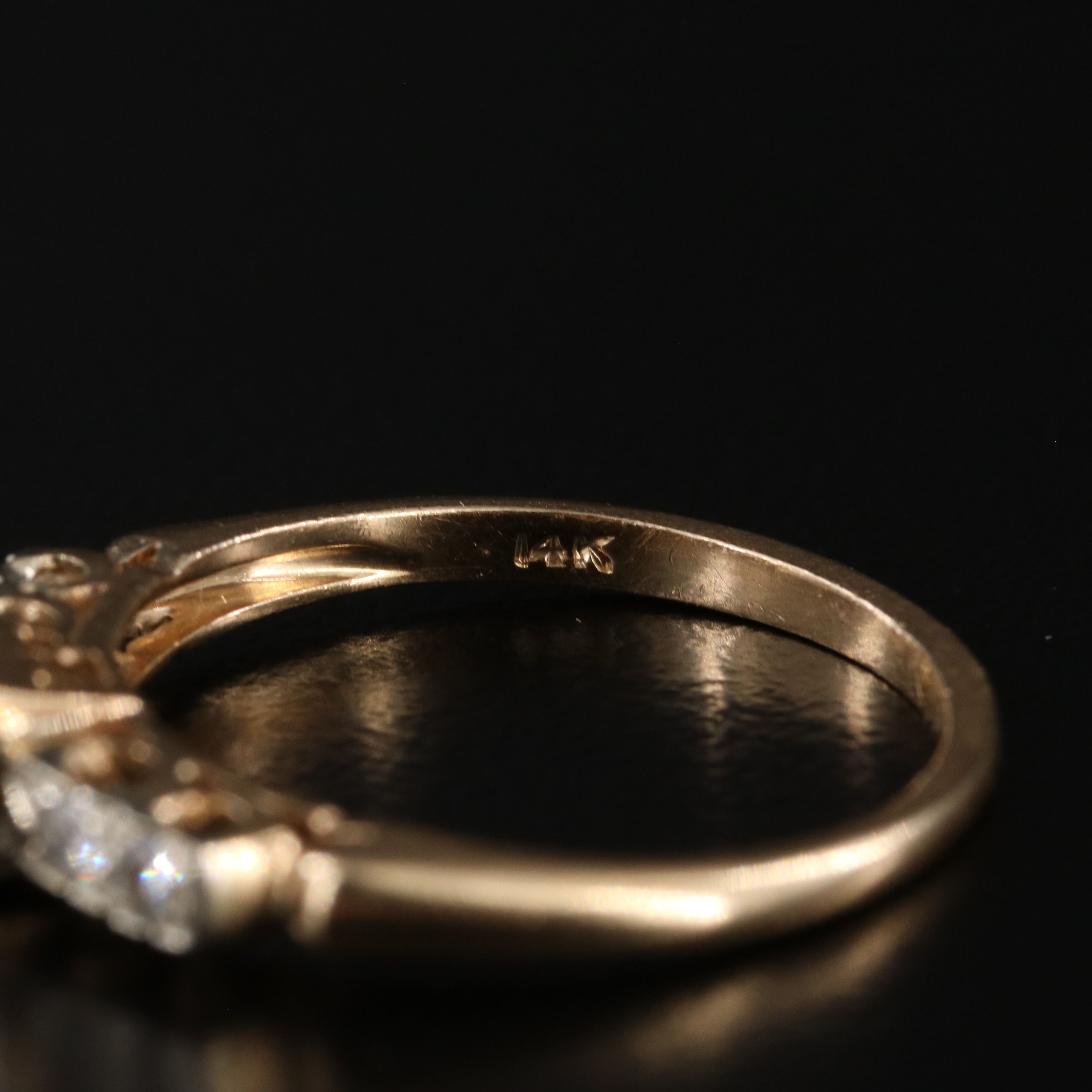 1950s 14K 0.32 CTW Diamond Ring