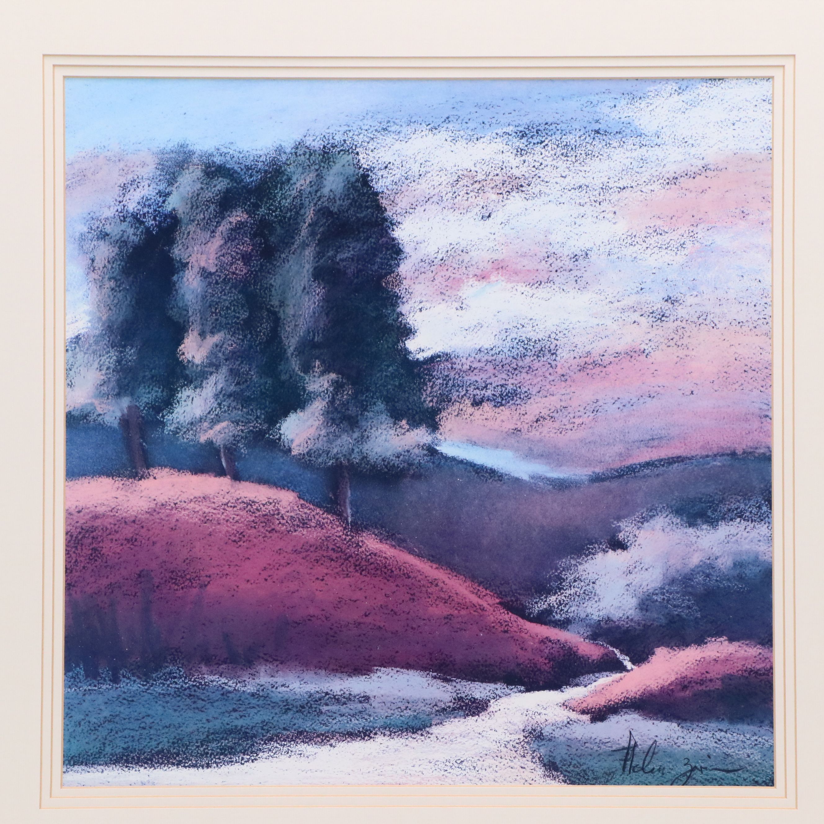 After Helen Zarin Offset Lithograph "River Reflection"