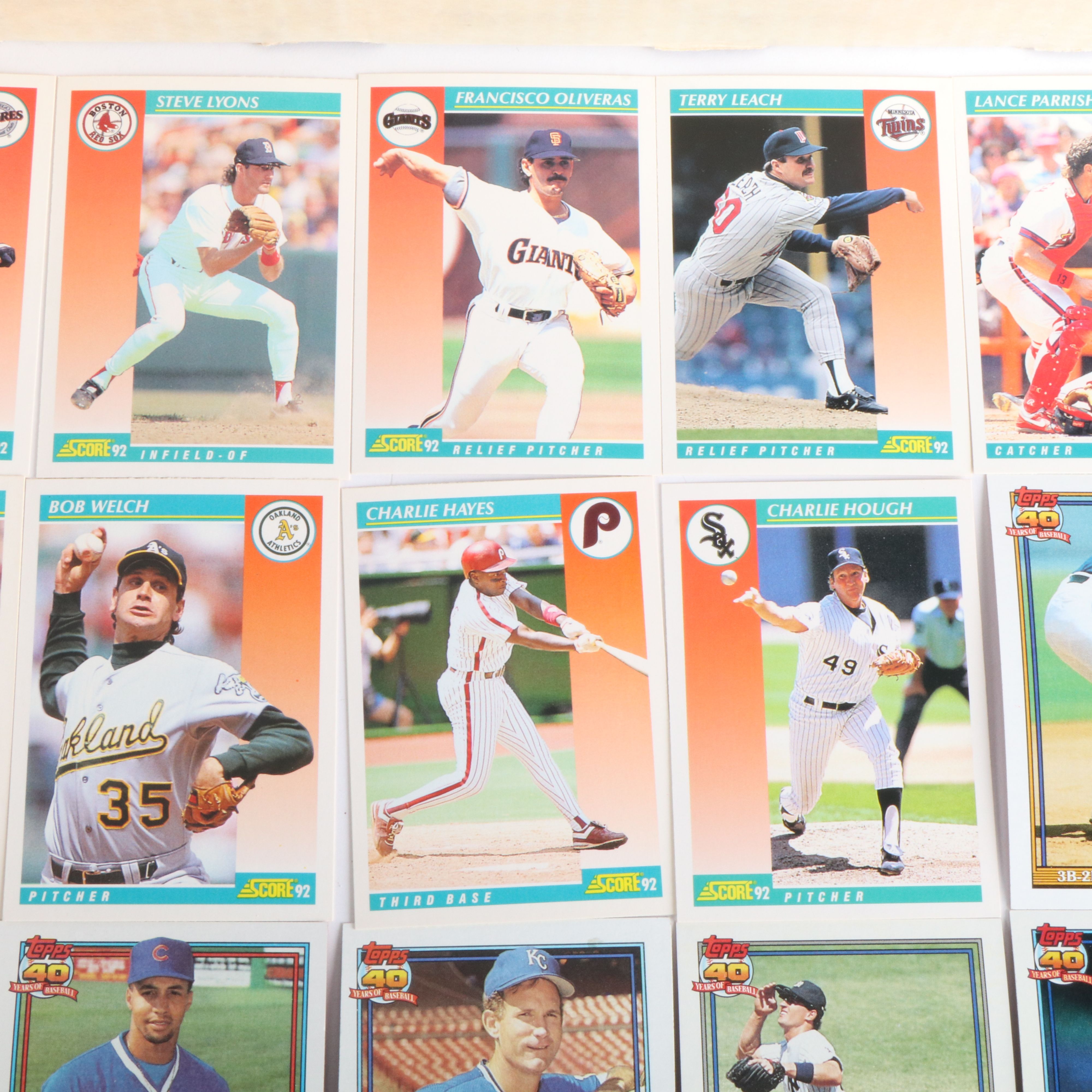 Approximately 9,000 Football and Baseball Cards, 1991 and 1992