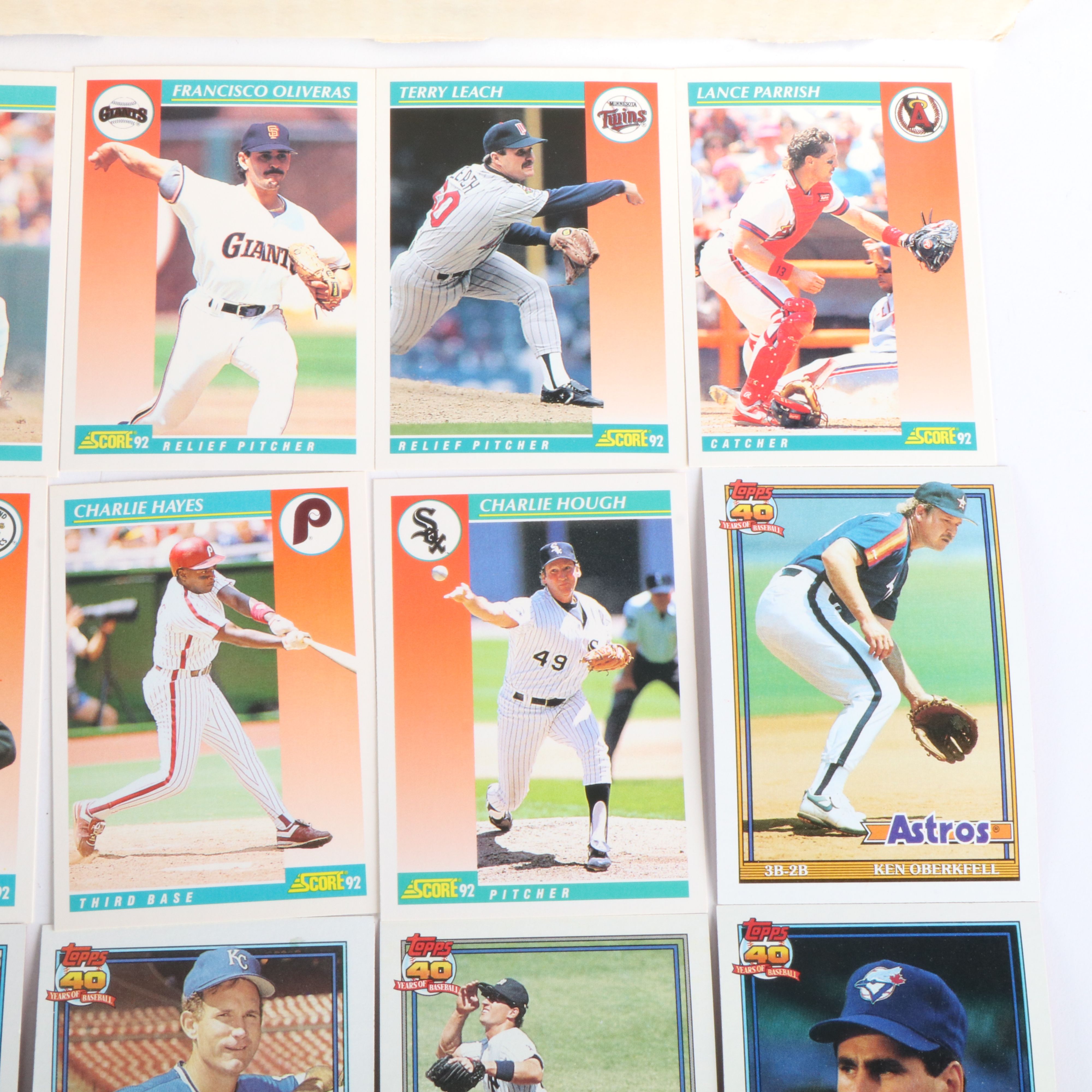 Approximately 9,000 Football and Baseball Cards, 1991 and 1992