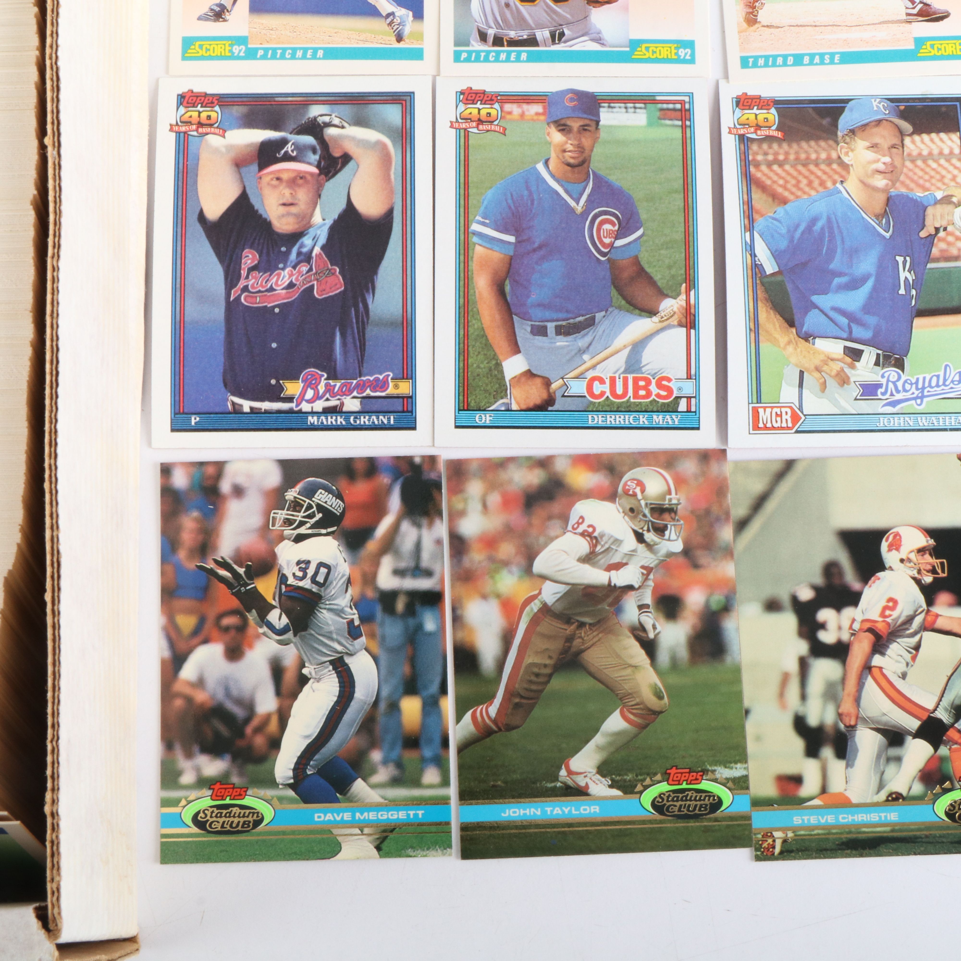 Approximately 9,000 Football and Baseball Cards, 1991 and 1992