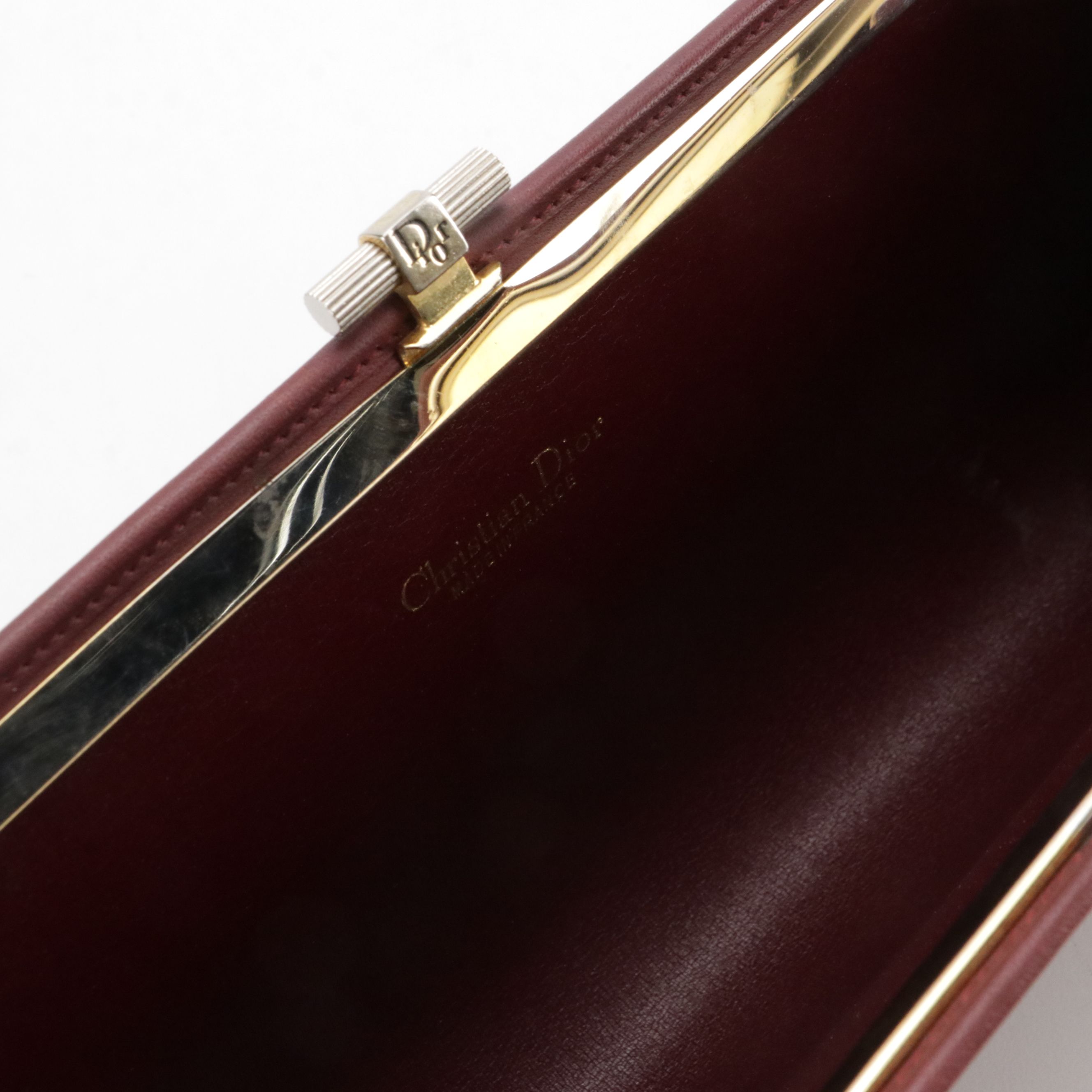 Christian Dior Convertible Clutch Purse in Logo Honeycomb Jacquard Canvas