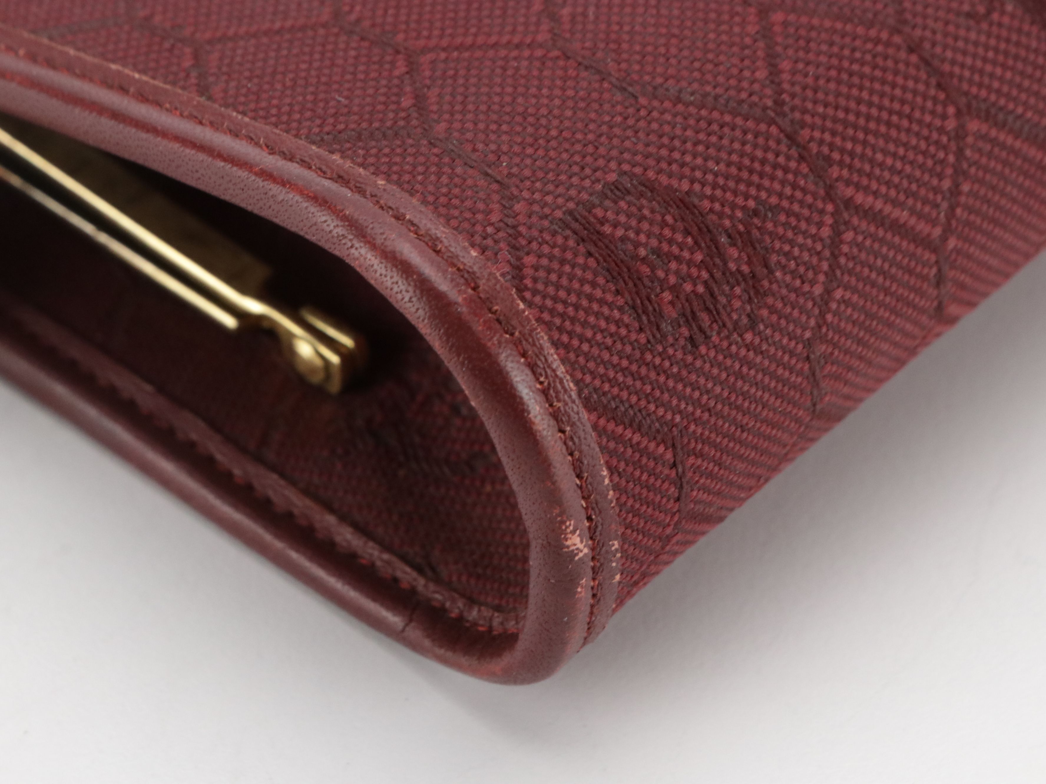 Christian Dior Convertible Clutch Purse in Logo Honeycomb Jacquard Canvas