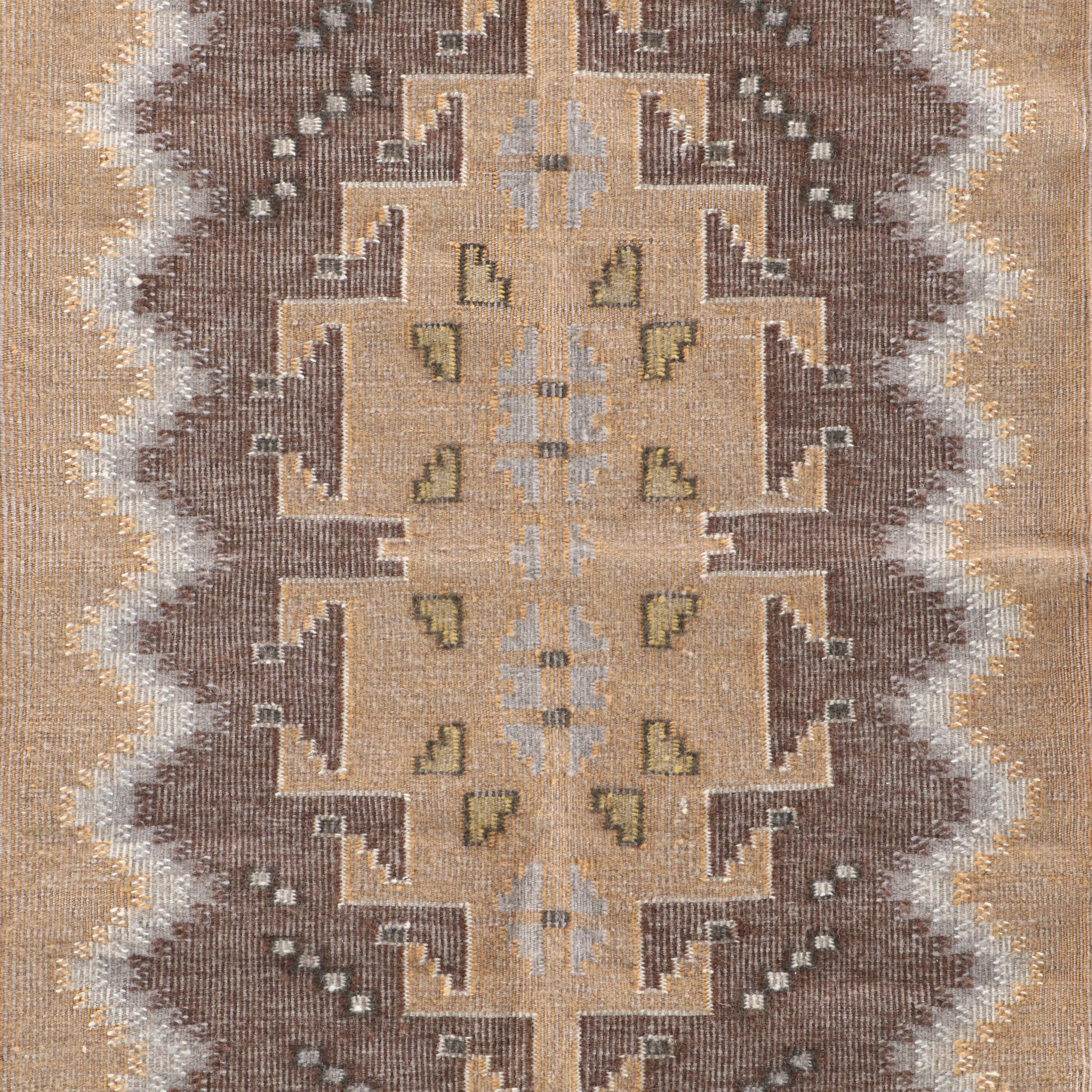2' x 3'1 Marilyn Scott Handwoven Navajo Modern Style Burntwater Accent Rug