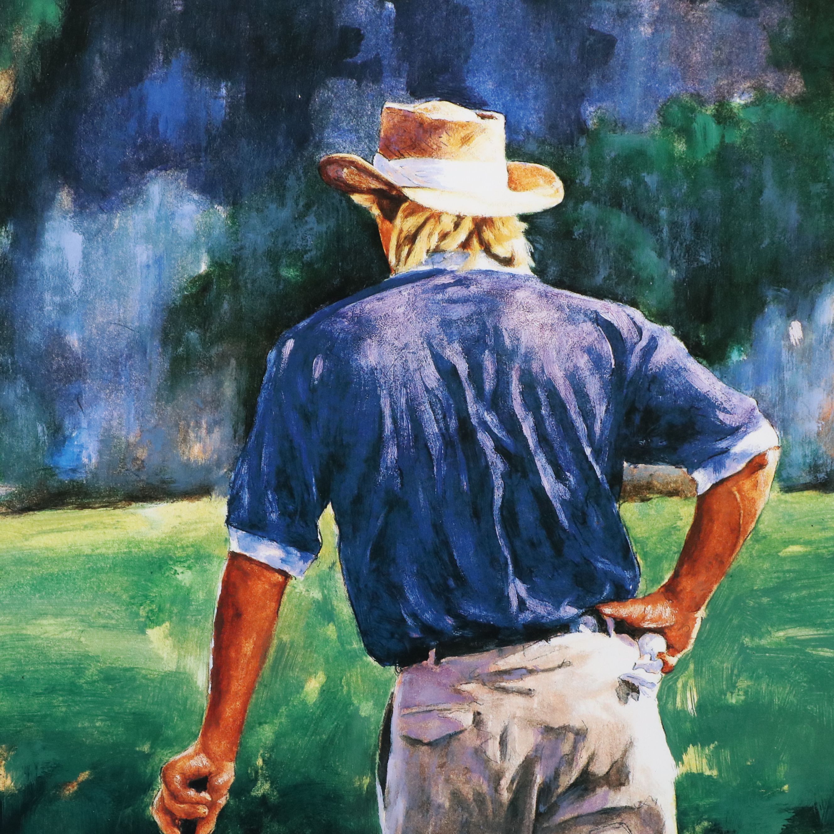 After Scott Medlock Offset Lithograph "Greg Norman"