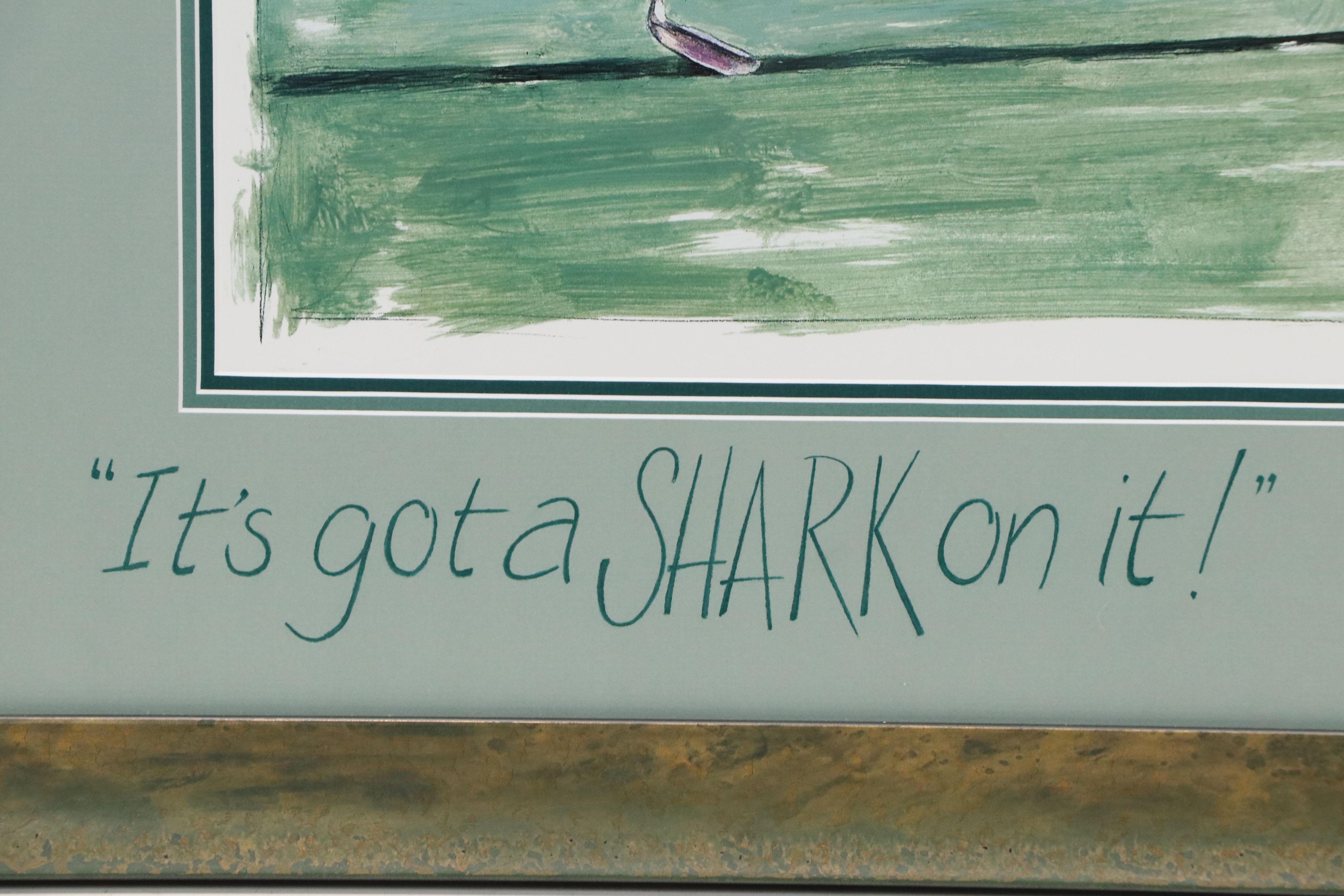 After Scott Medlock Offset Lithograph "Greg Norman"