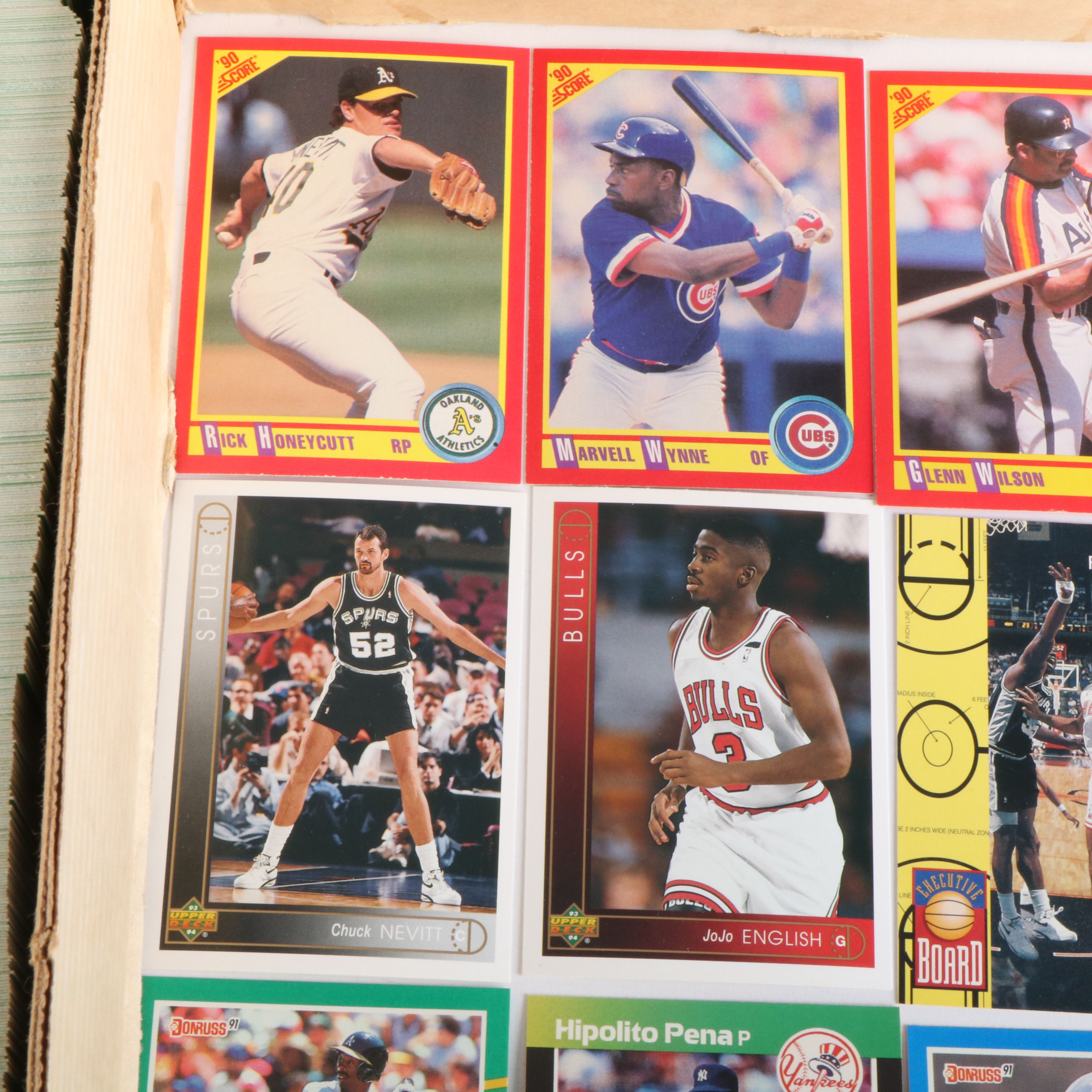Large Group of Baseball and Basketball Cards, 1980s to 2000s