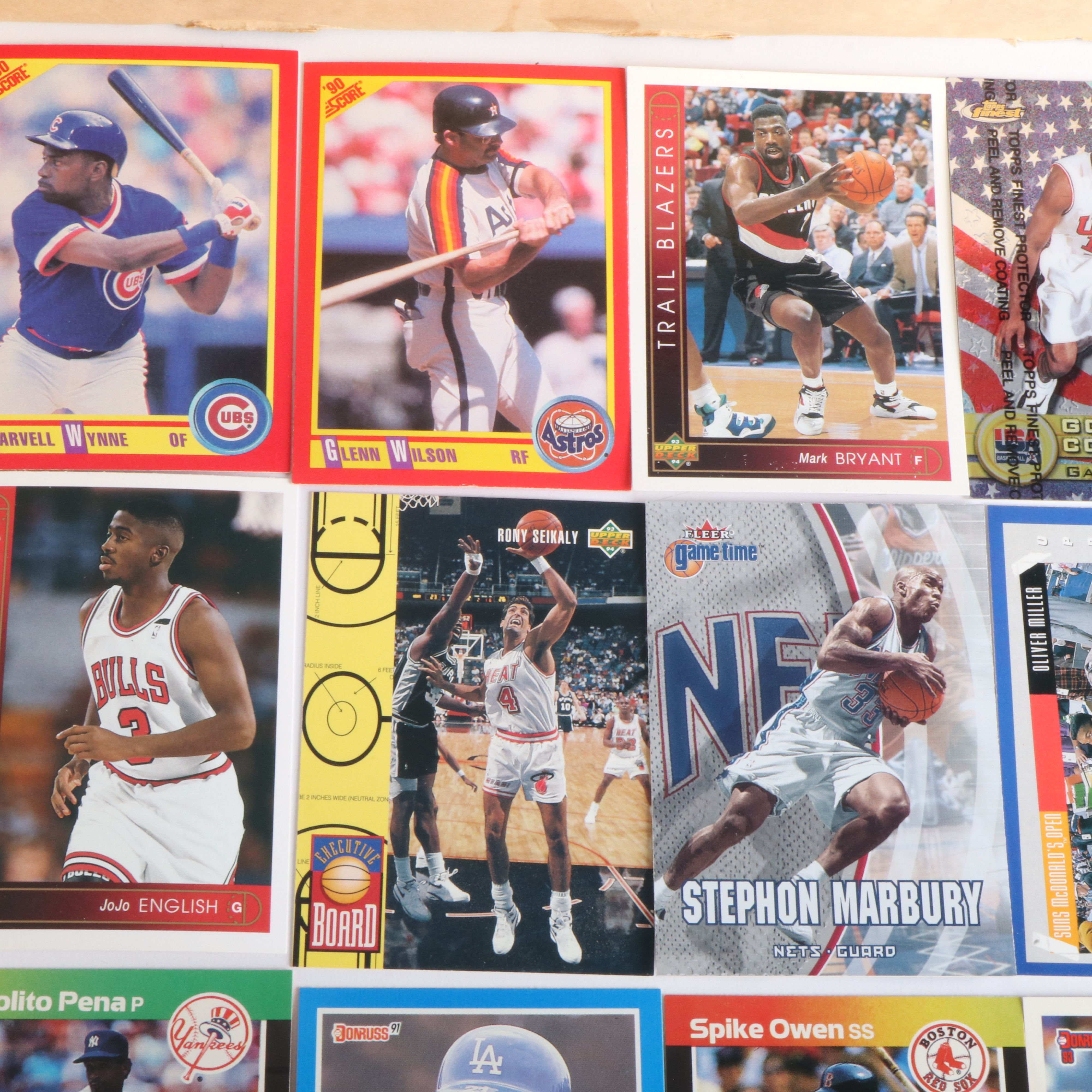 Large Group of Baseball and Basketball Cards, 1980s to 2000s
