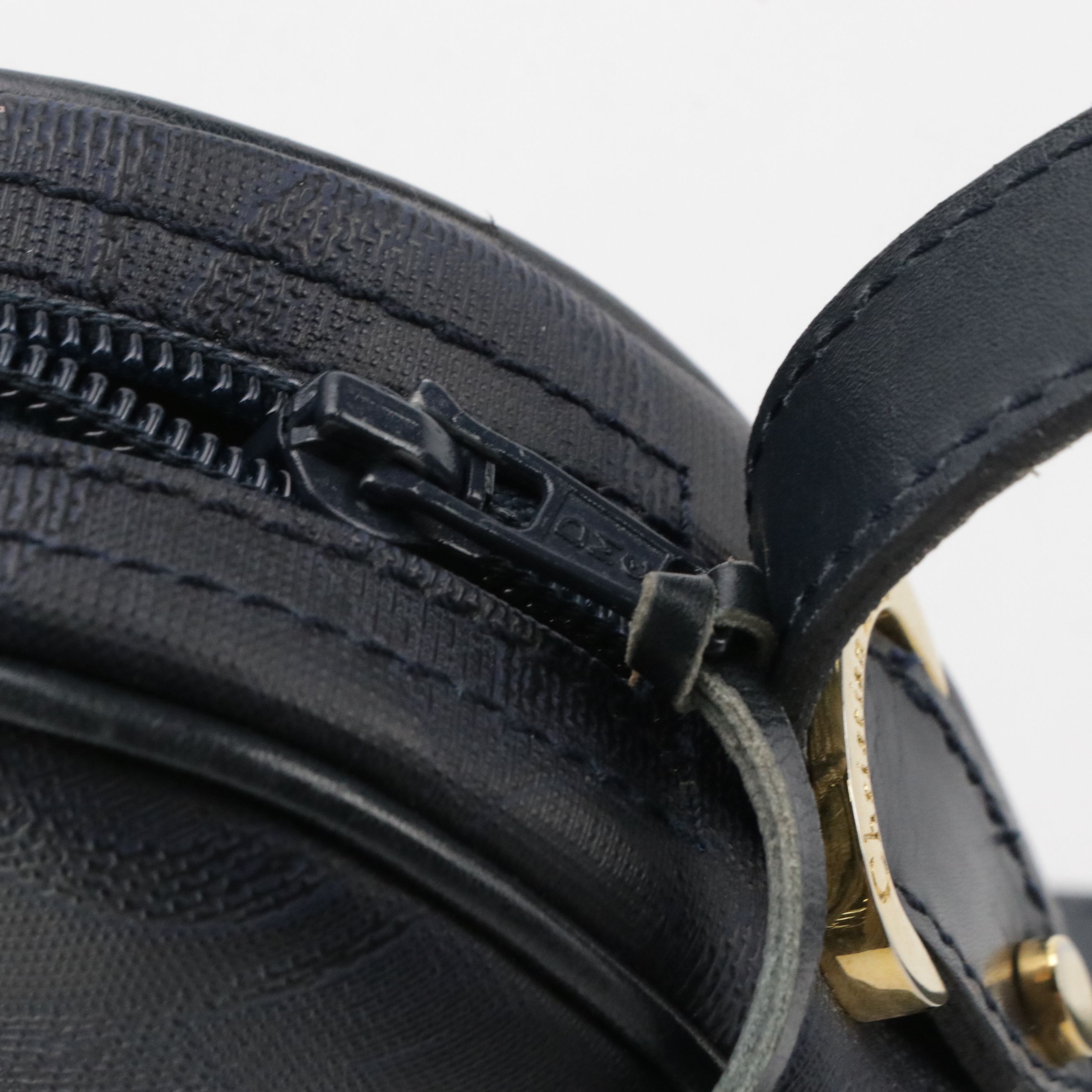 Christian Dior Crossbody Bag in Navy Trotter Monogrammed Coated Canvas