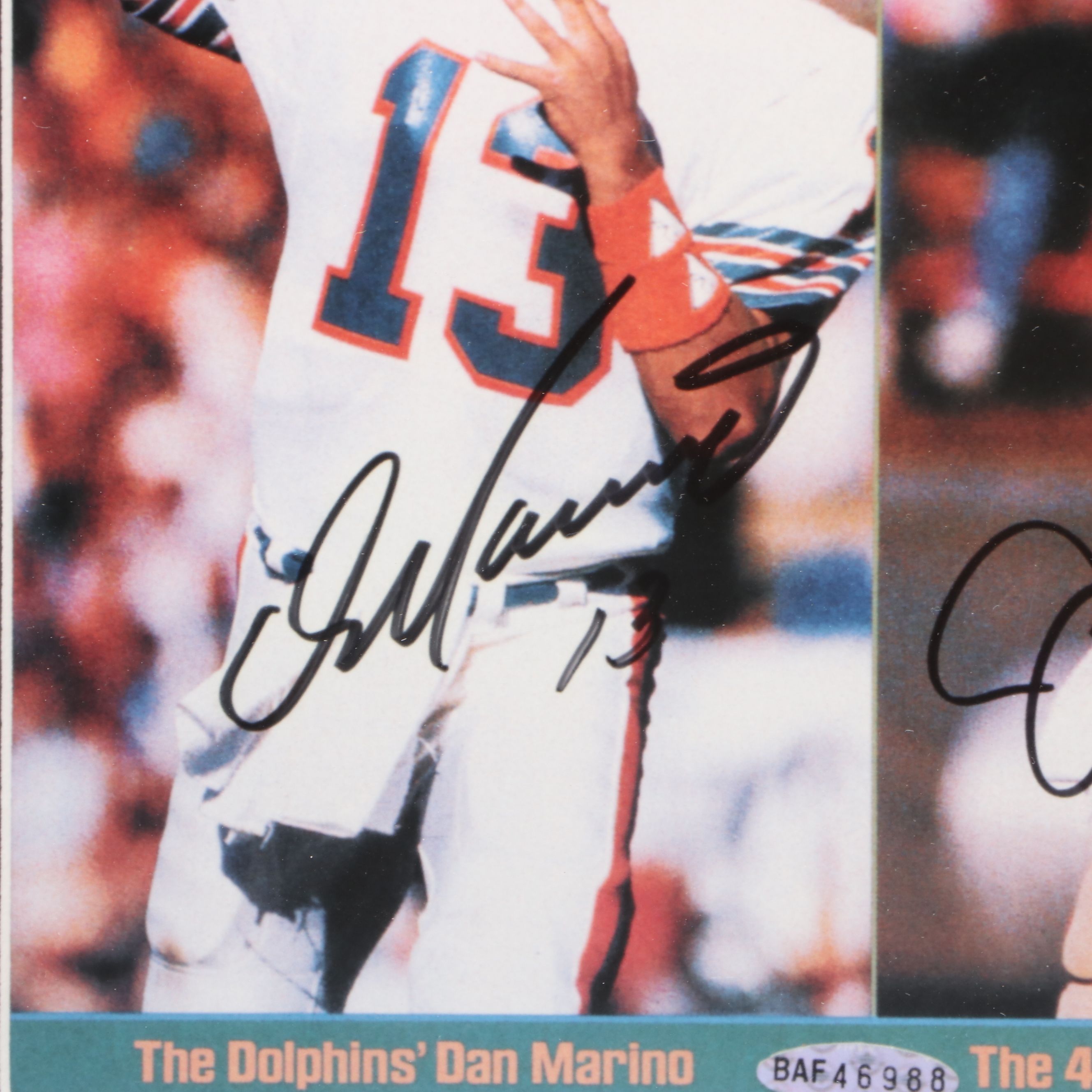 Dan Marino and Joe Montana Signed "Sports Illustrated" Magazine, Upper Deck