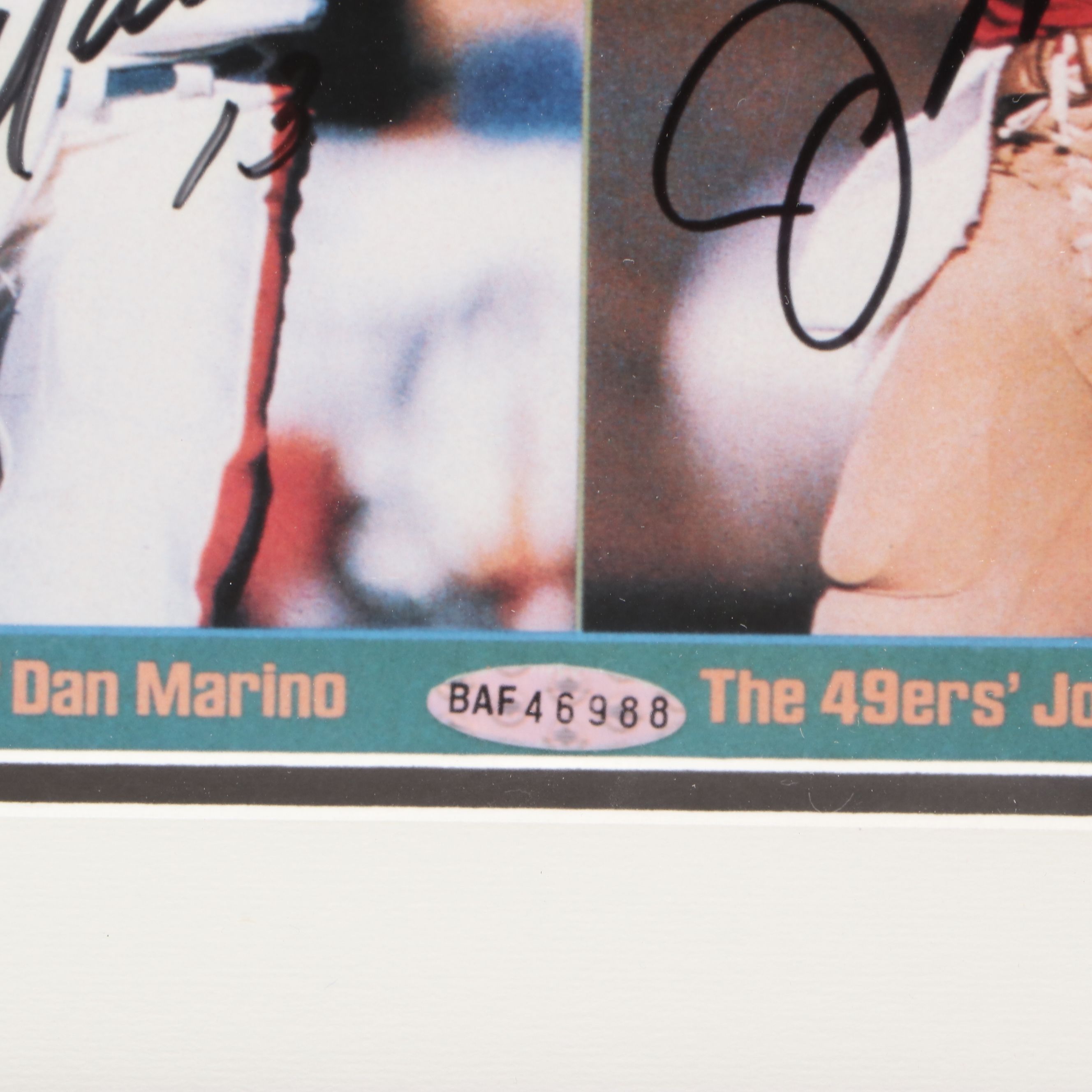 Dan Marino and Joe Montana Signed "Sports Illustrated" Magazine, Upper Deck