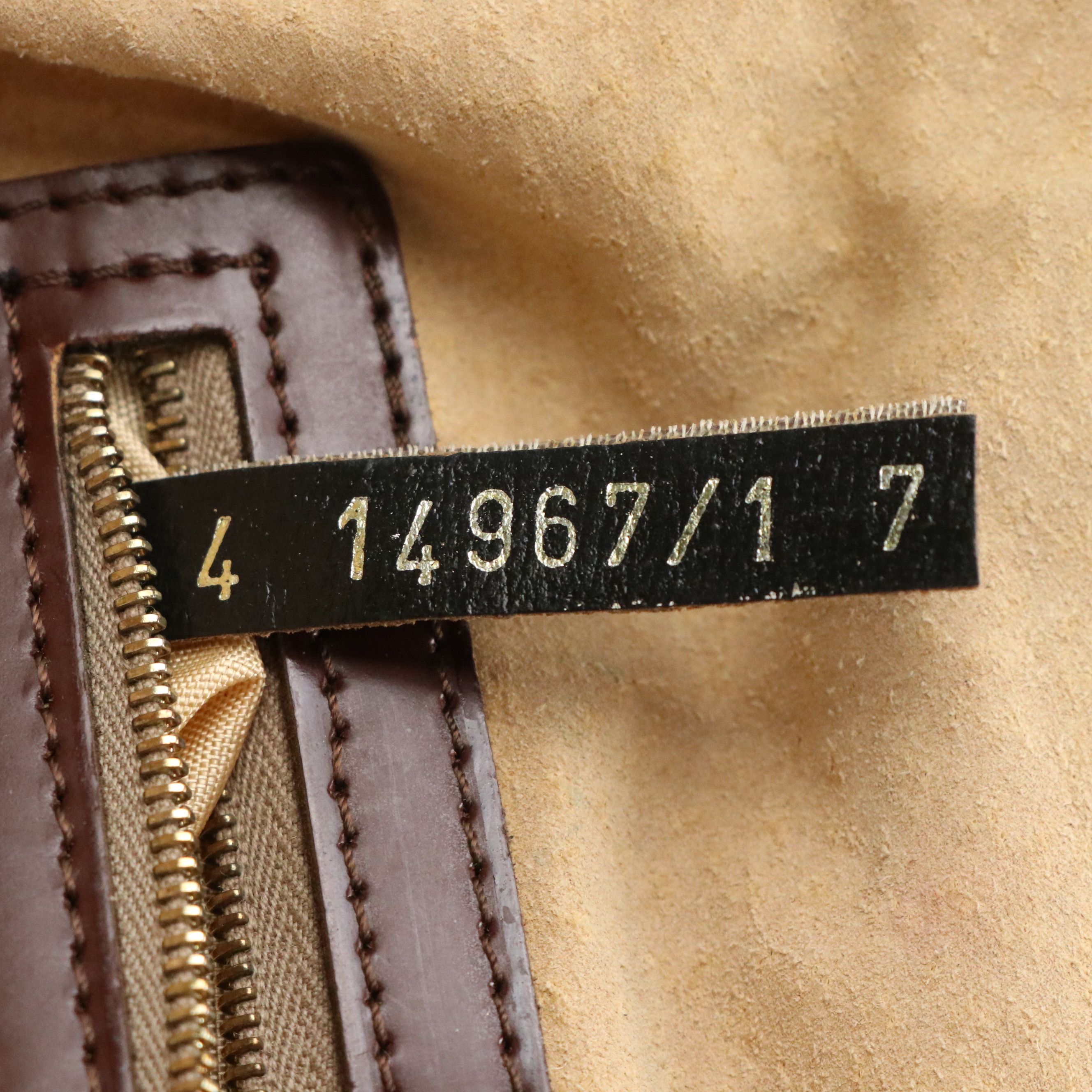 Fendi Small Top Handle Satchel in Brown FF Satin Jacquard and Leather