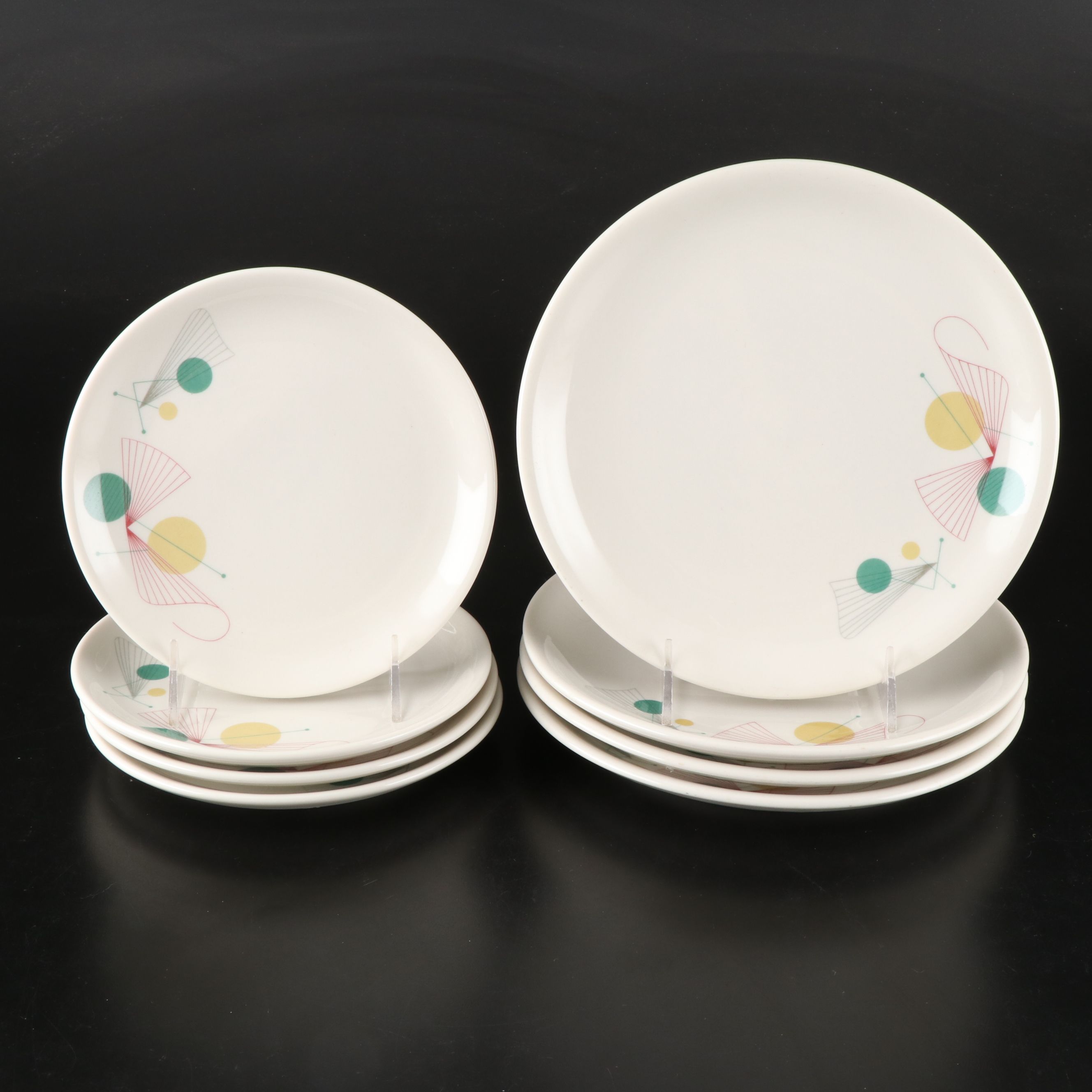 Syracuse China "Fanfare" Mid Century Modern Dinnerware, 1960