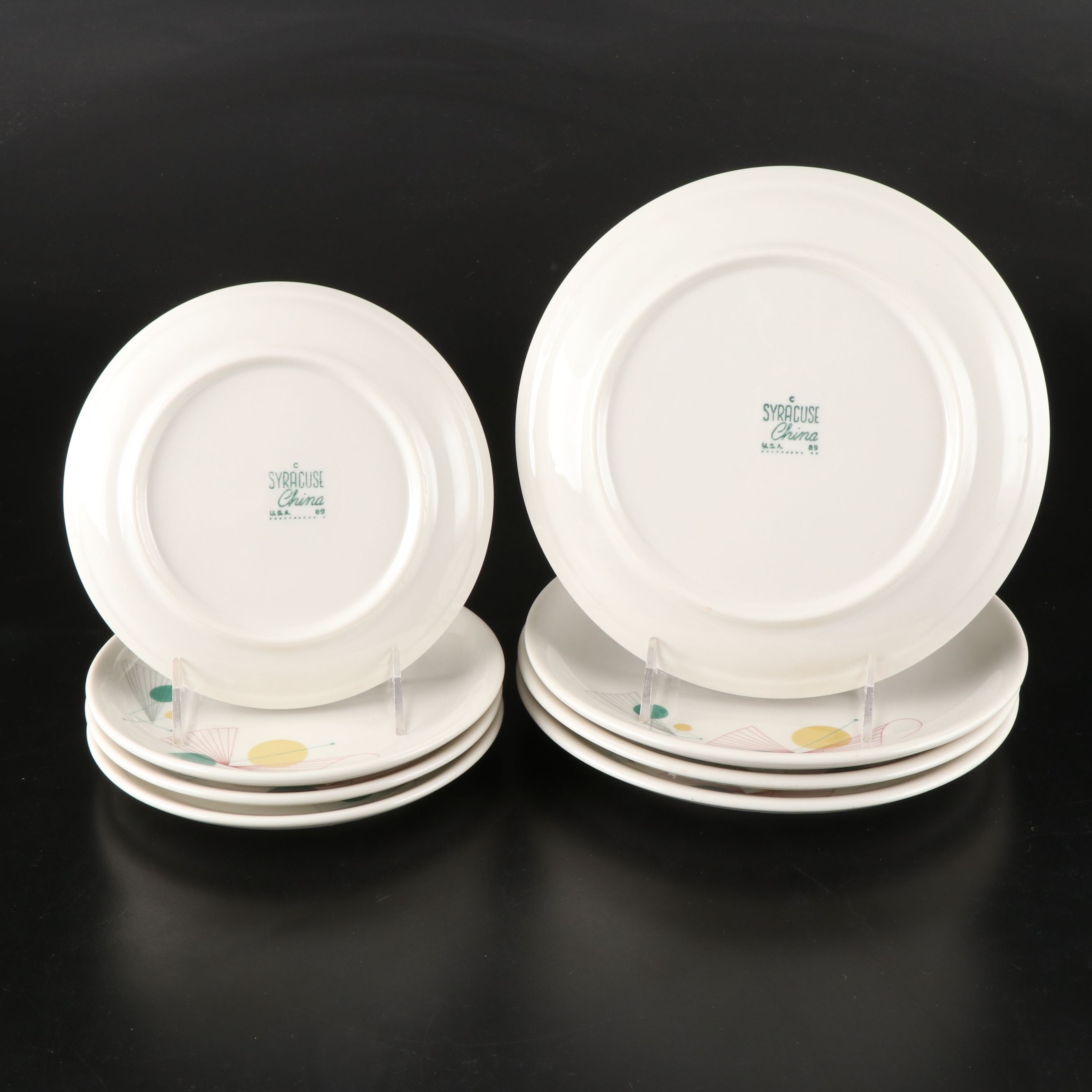 Syracuse China "Fanfare" Mid Century Modern Dinnerware, 1960