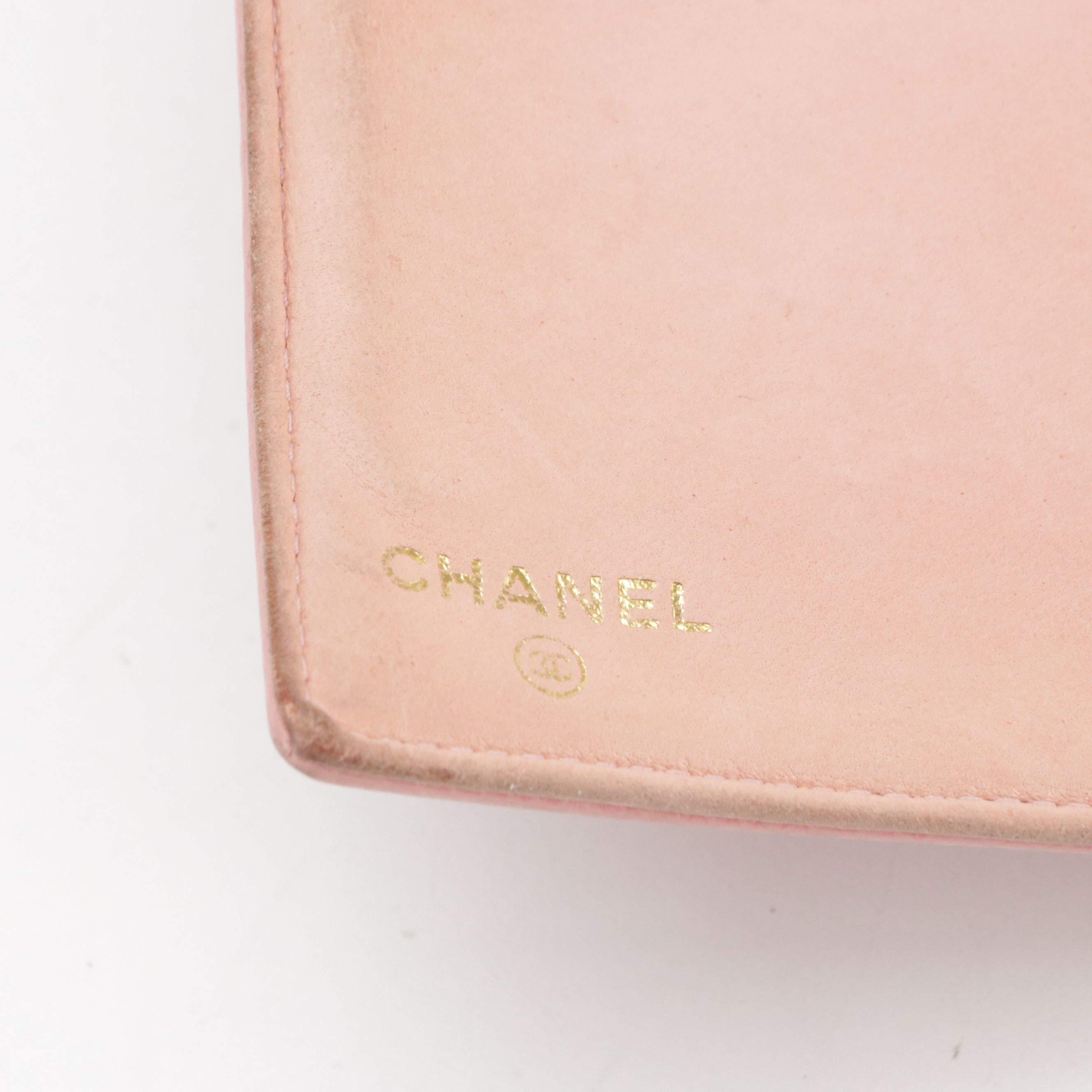 Chanel CC Bifold Continental Wallet in Pink Caviar Leather
