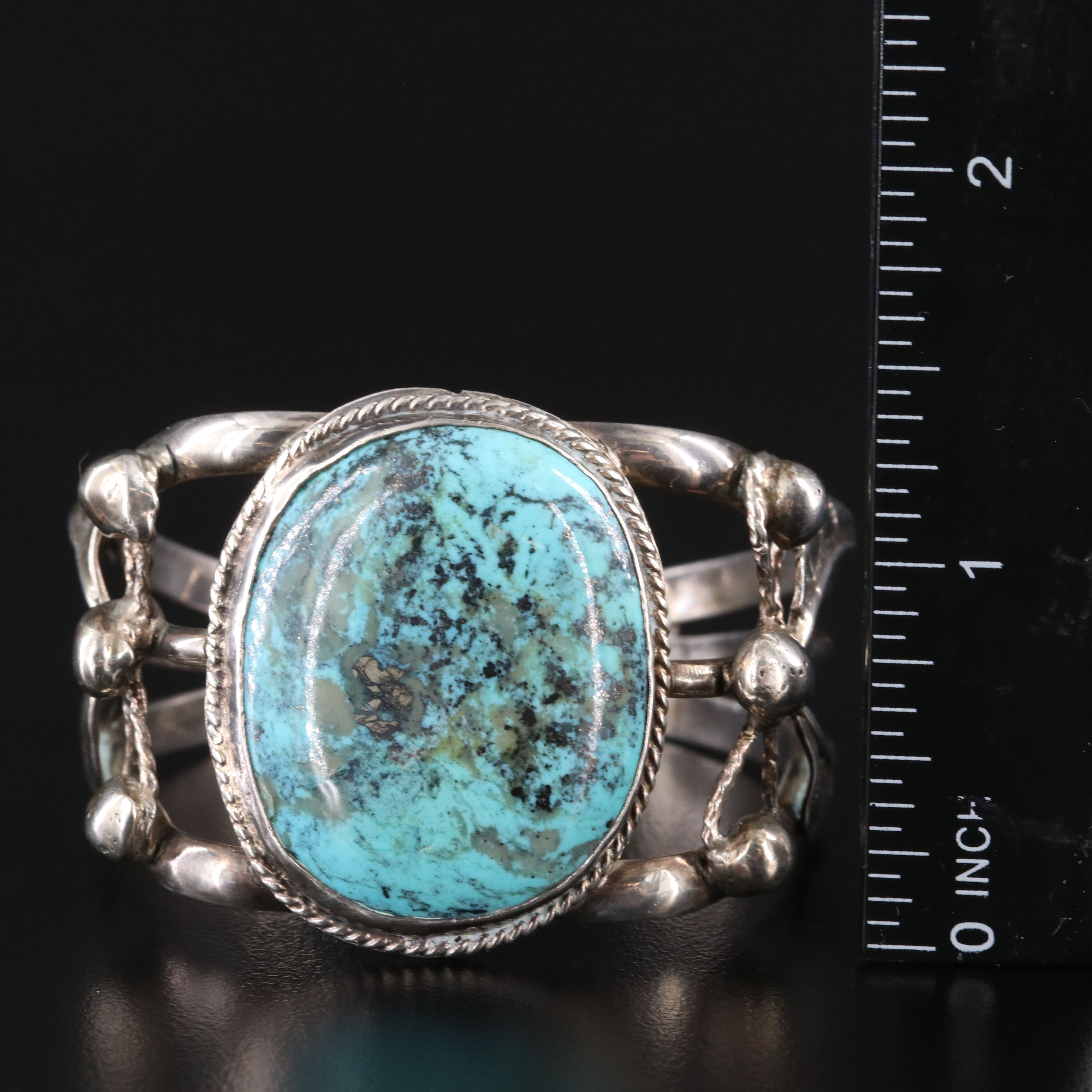 Sterling Turquoise Cuff Bracelet