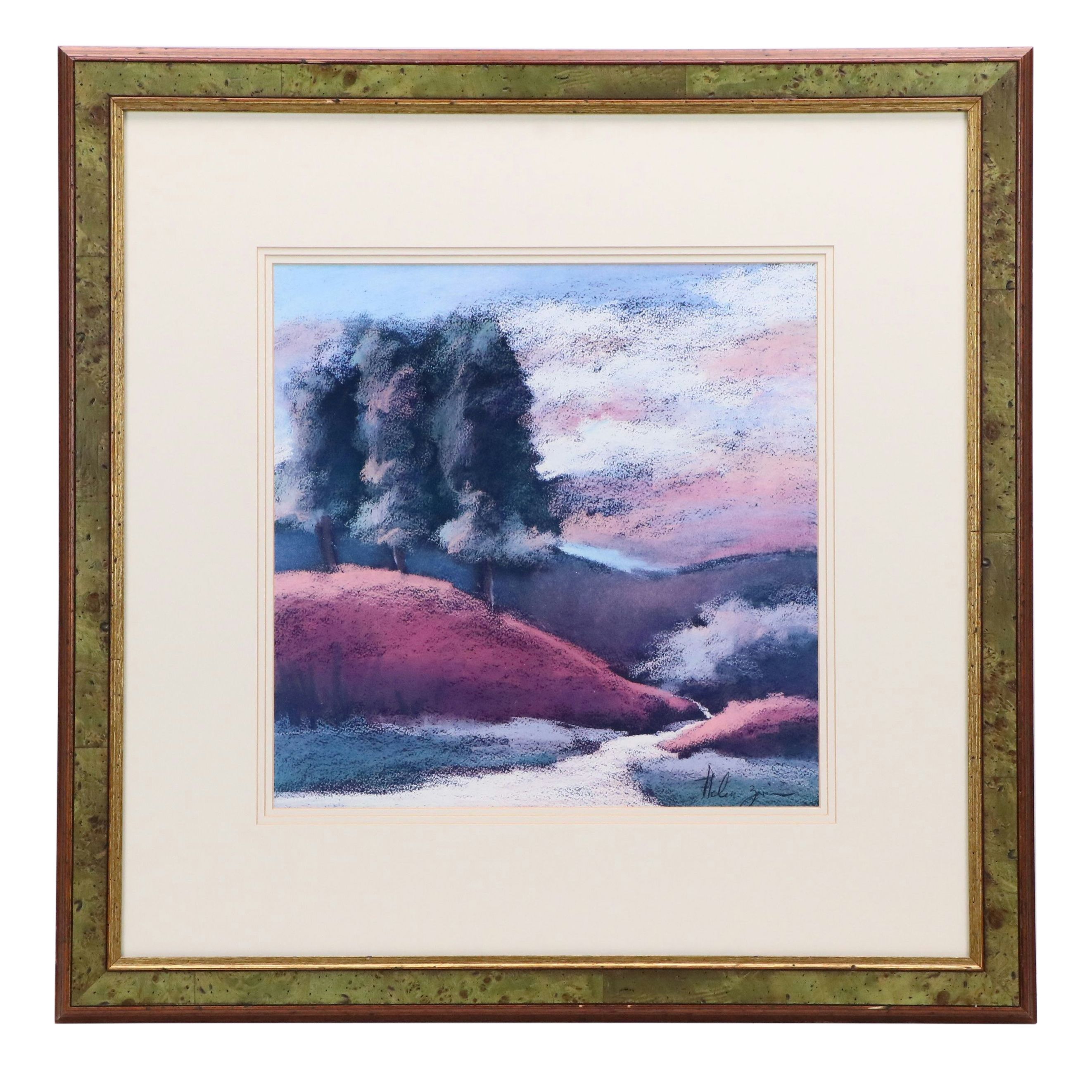 After Helen Zarin Offset Lithograph "River Reflection"