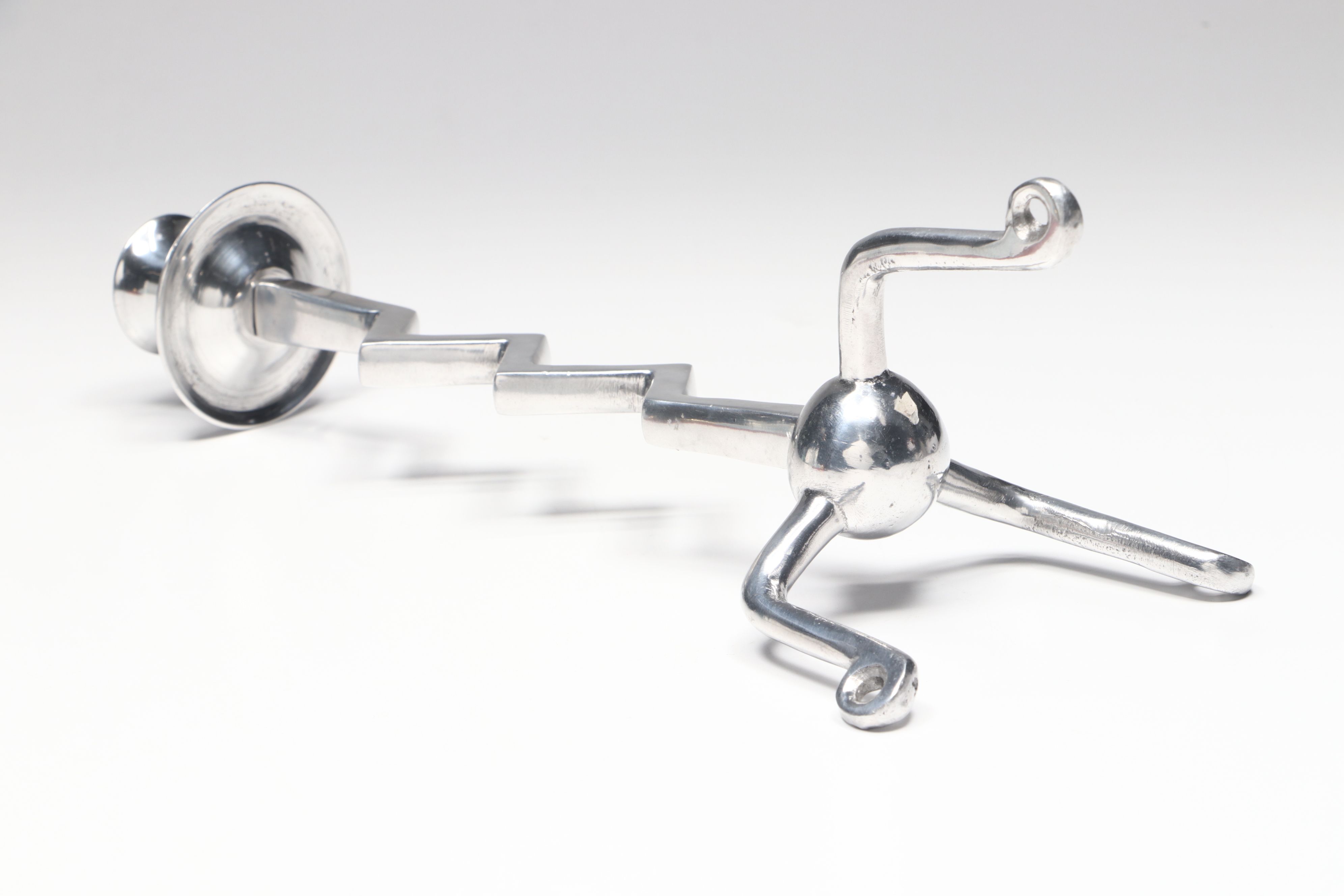 Rabbit Fur Pelt with Postmodern Candleholder and More Office Décor