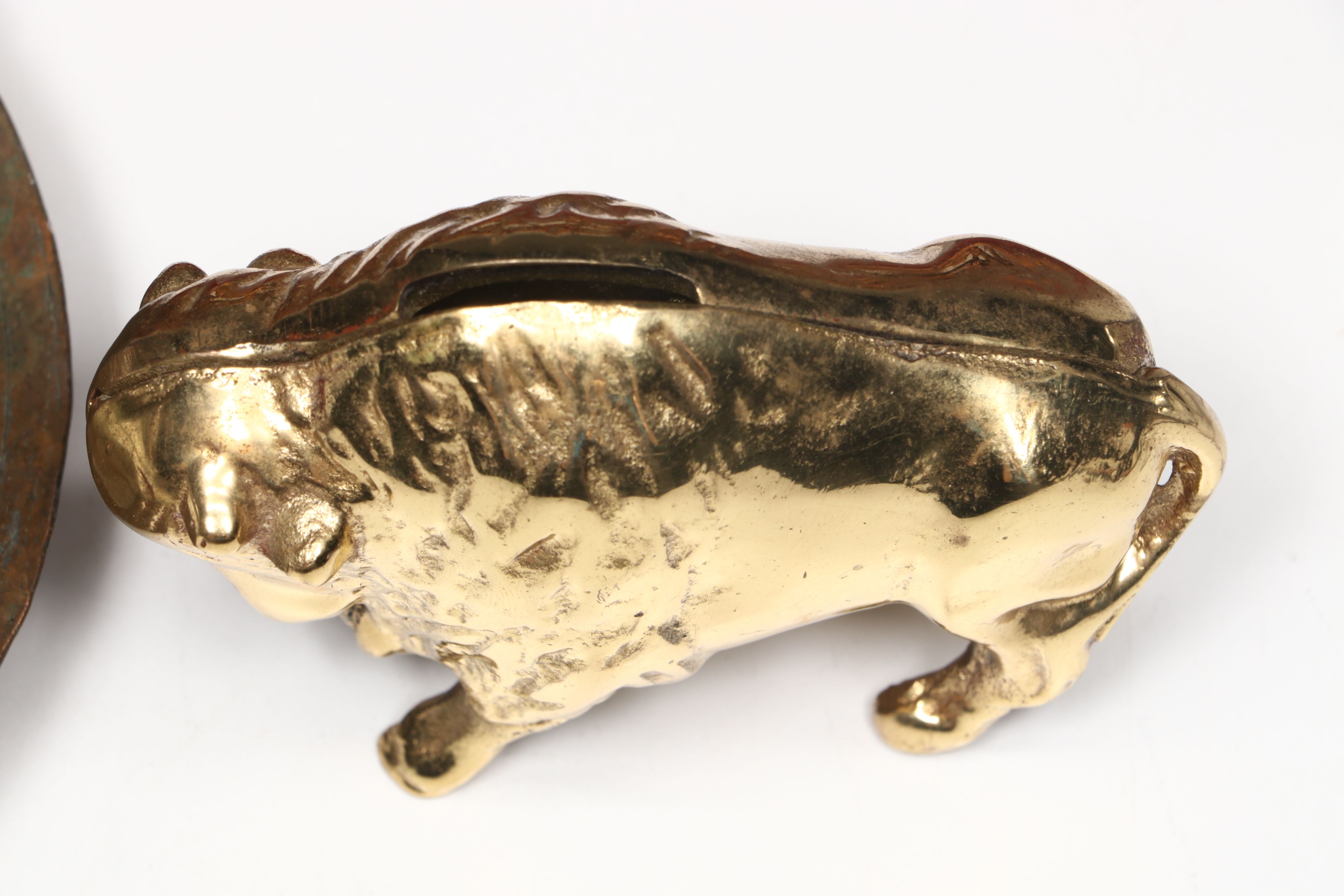 Rabbit Fur Pelt with Postmodern Candleholder and More Office Décor