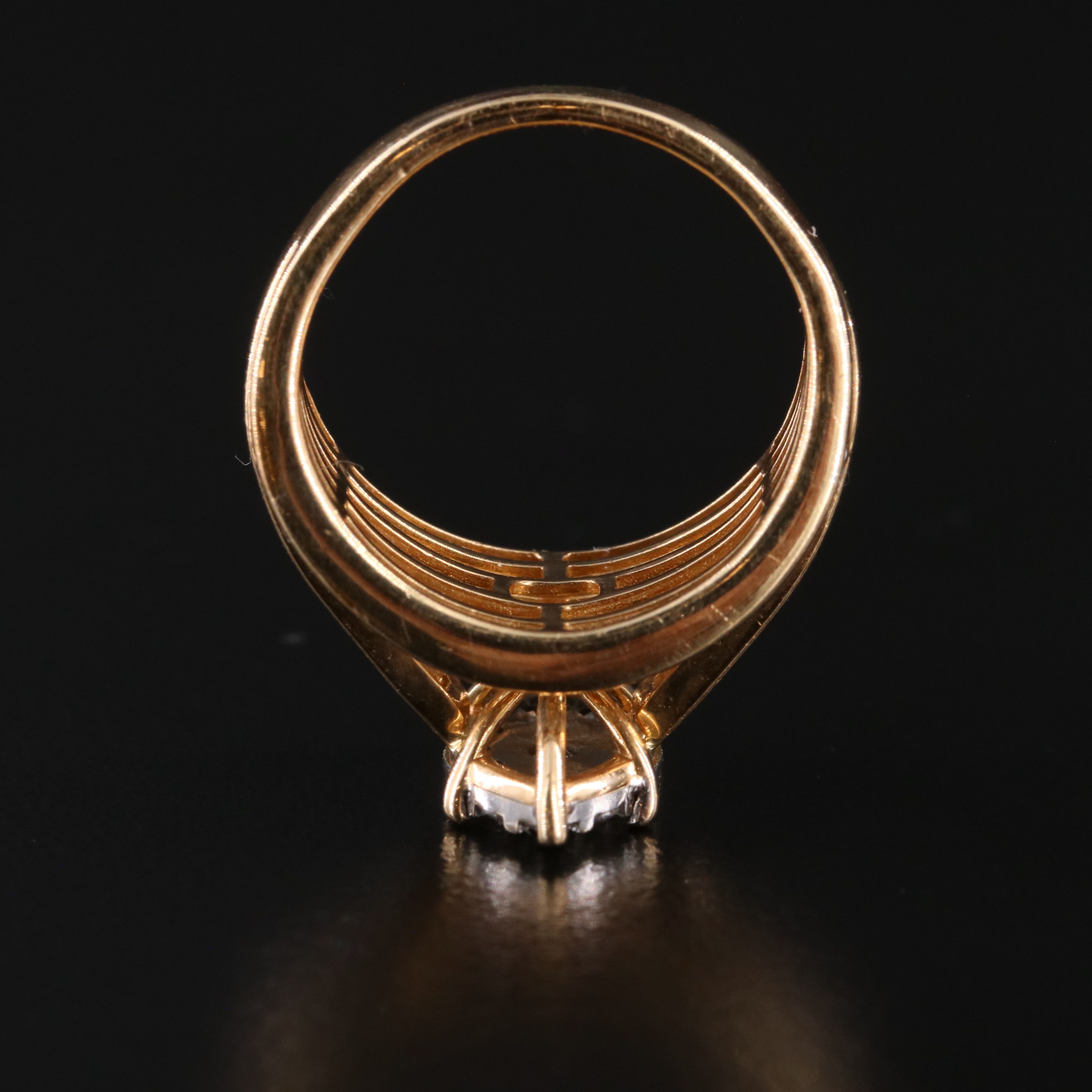 14K 1.69 CTW Diamond Navette Ring