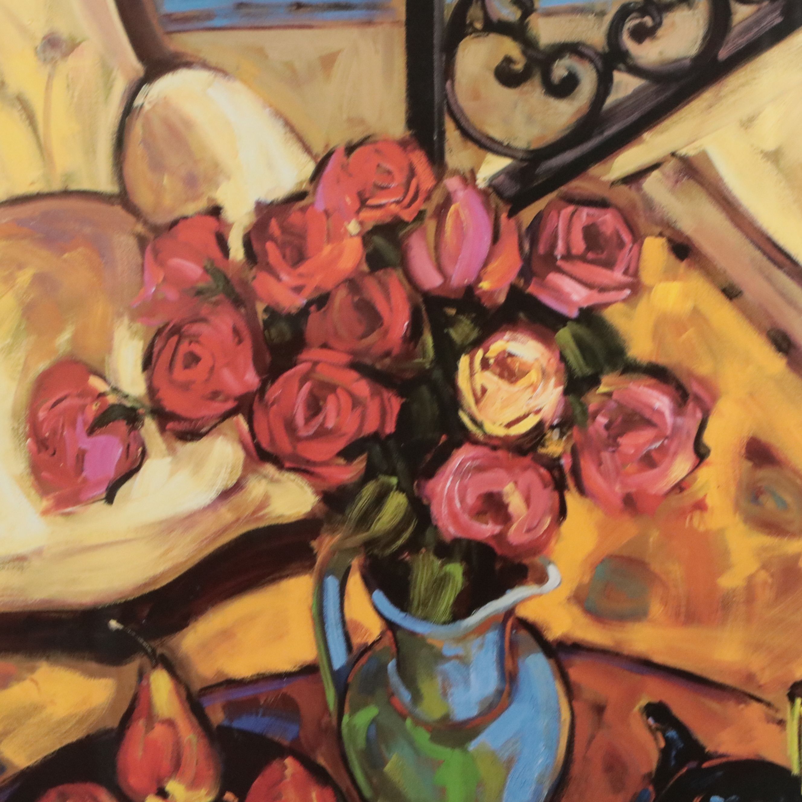 Offset Lithograph After Jae Dougall "Still Life Setting in Santa Barbara"