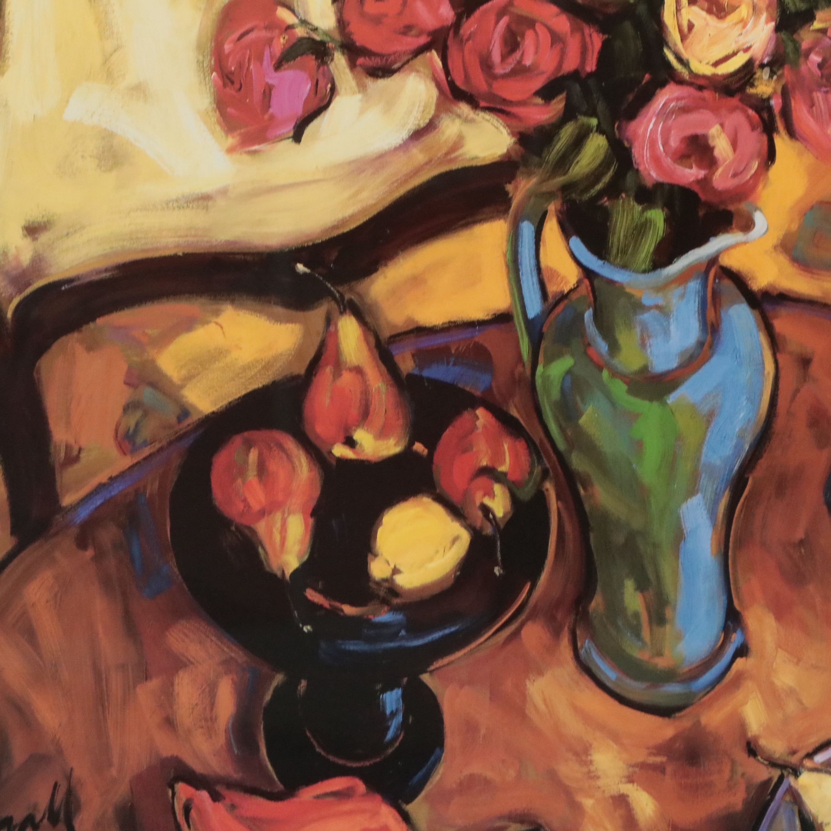 Offset Lithograph After Jae Dougall "Still Life Setting in Santa Barbara"