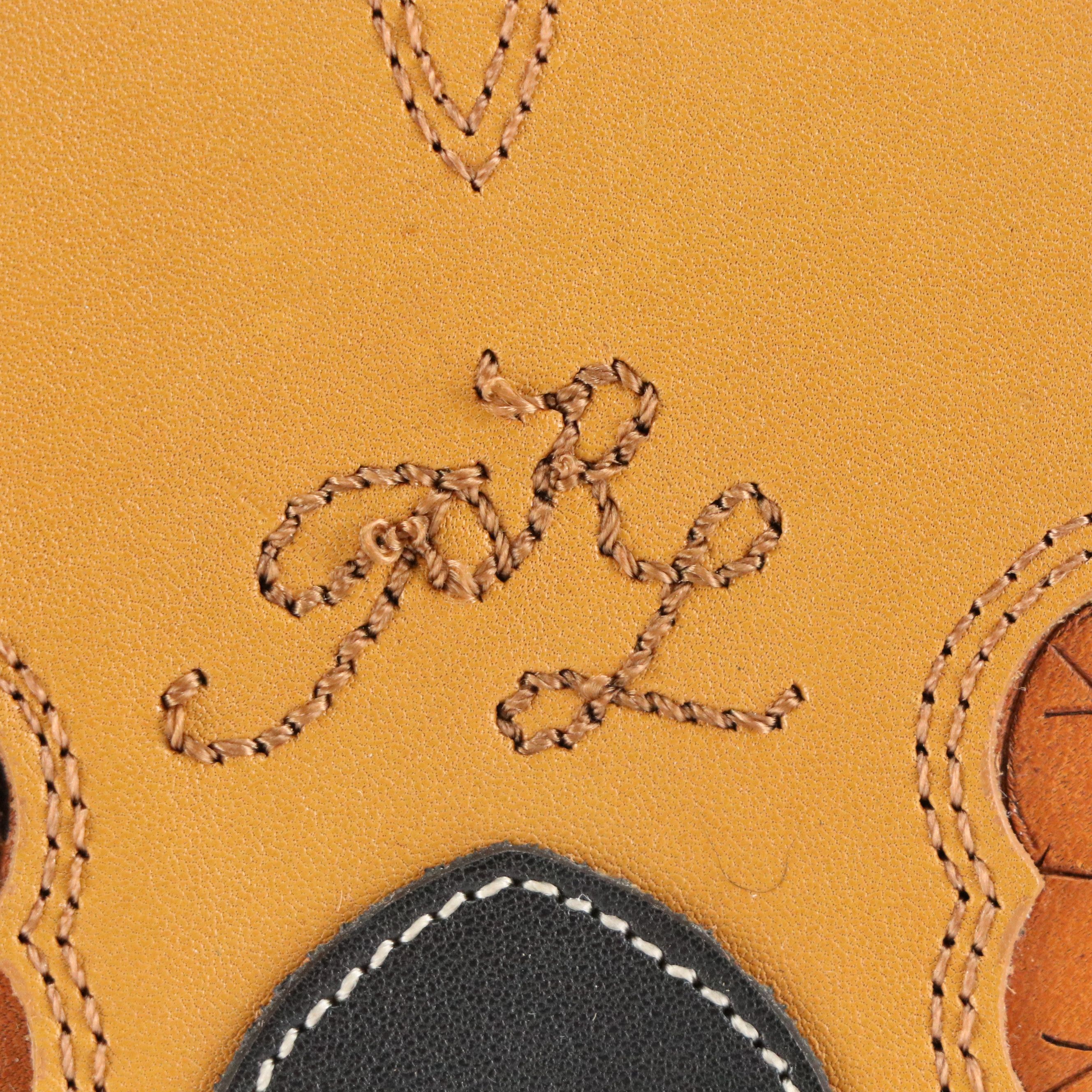 Polo Ralph Lauren Saddle Bag in Tooled Leather