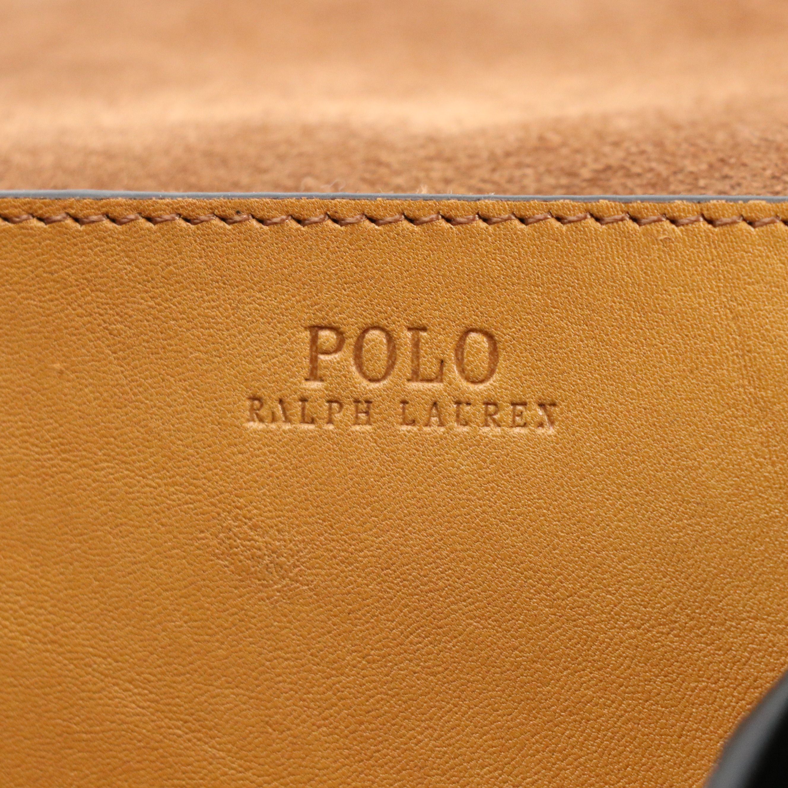 Polo Ralph Lauren Saddle Bag in Tooled Leather