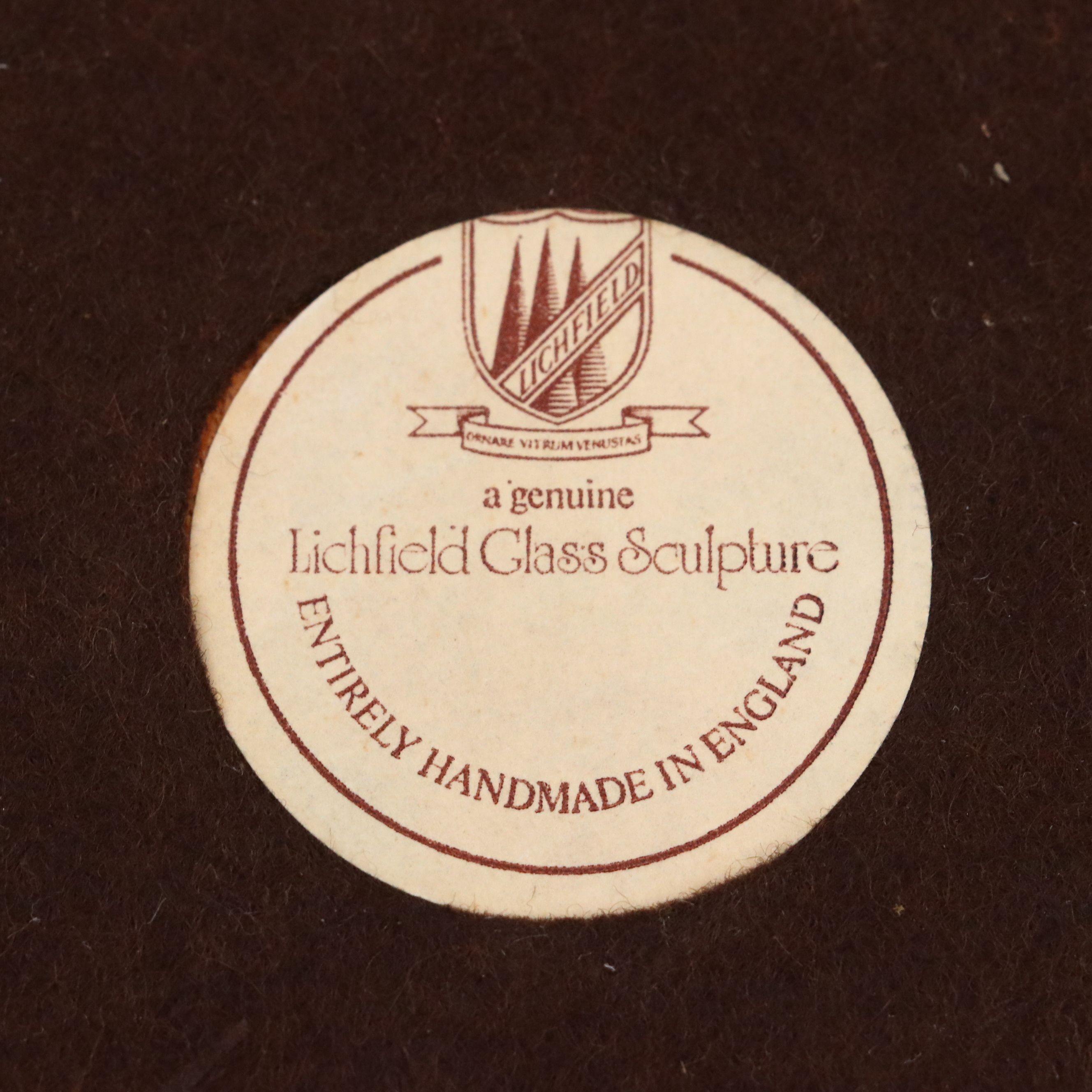 Lichfield Glass Handblown "Ocean 71" and "Mayflower" Ship in Decanter with Bases