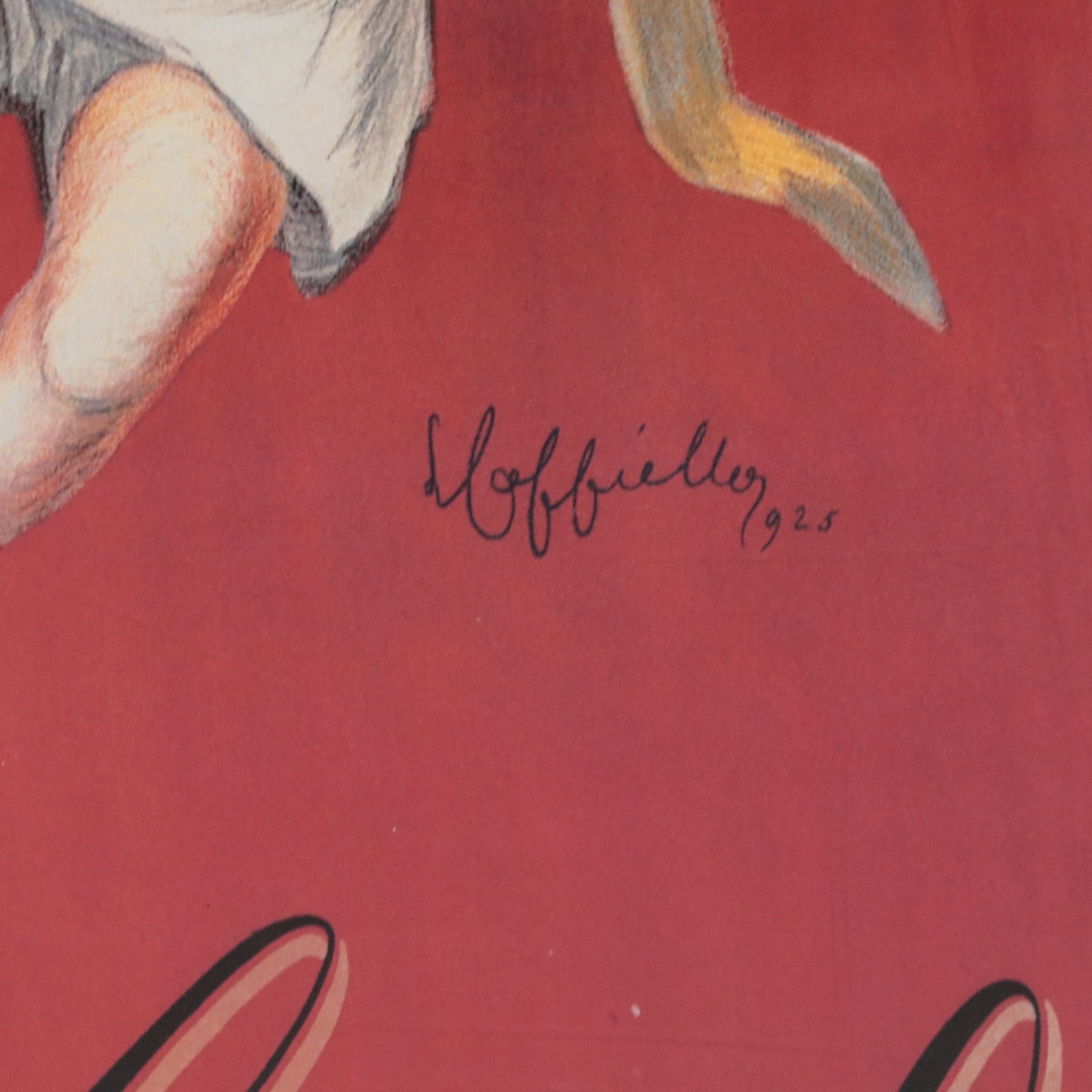 Chocolat Suchard Advertisement Offset Lithograph After Leonetto Cappiello, 1998