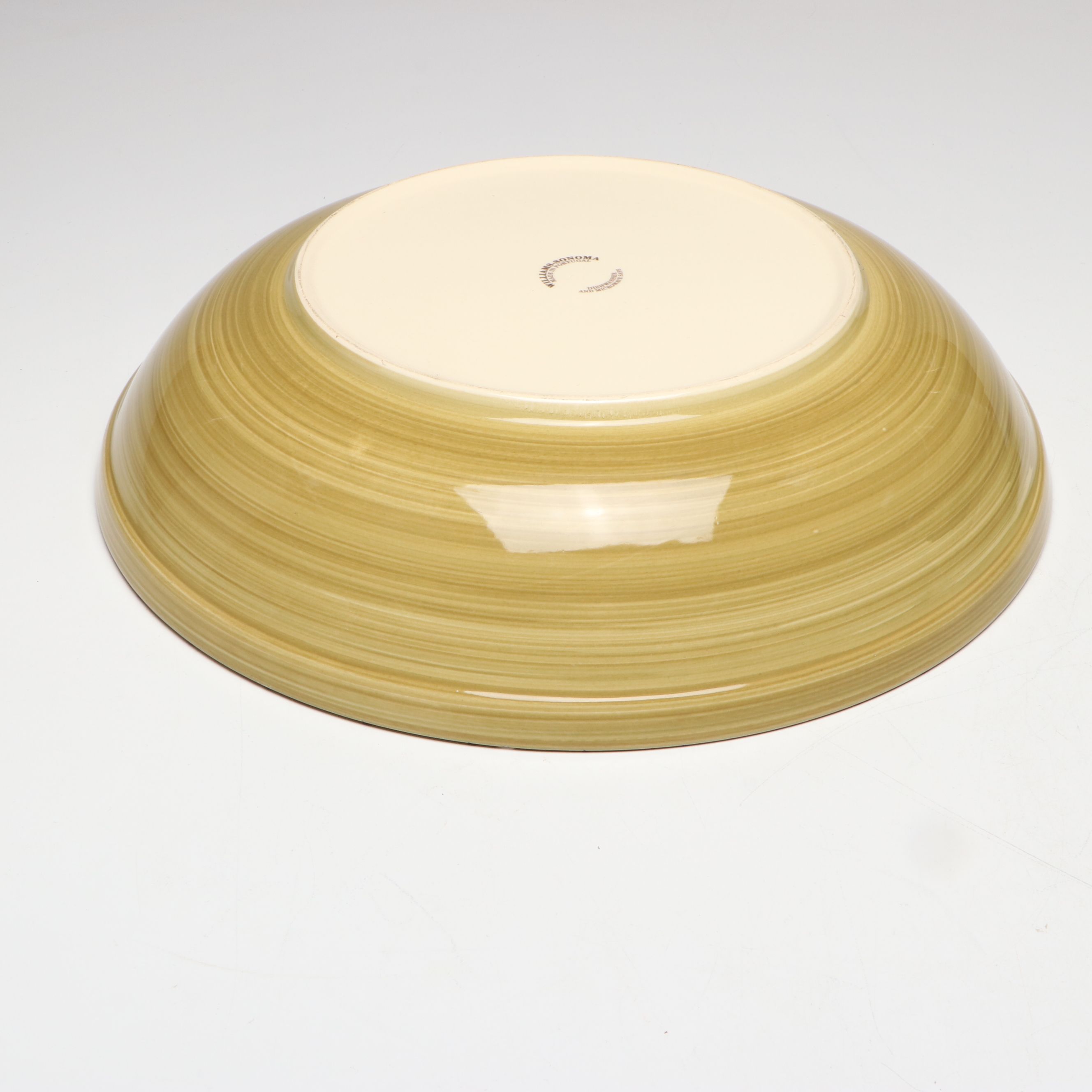 Williams-Sonoma "Liguria" Olive Pattern Portuguese Ceramic Bowls and Centerpiece