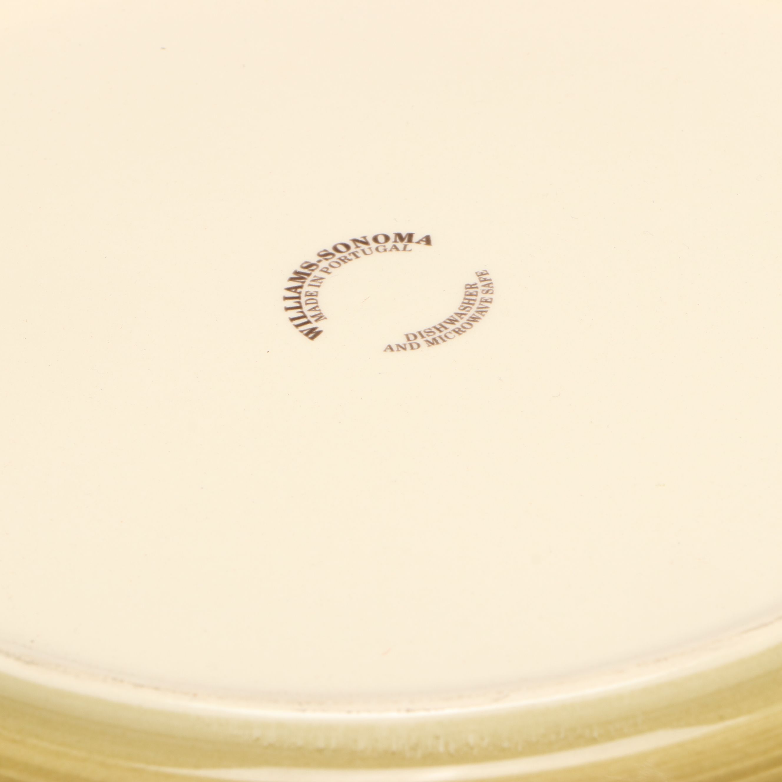 Williams-Sonoma "Liguria" Olive Pattern Portuguese Ceramic Bowls and Centerpiece