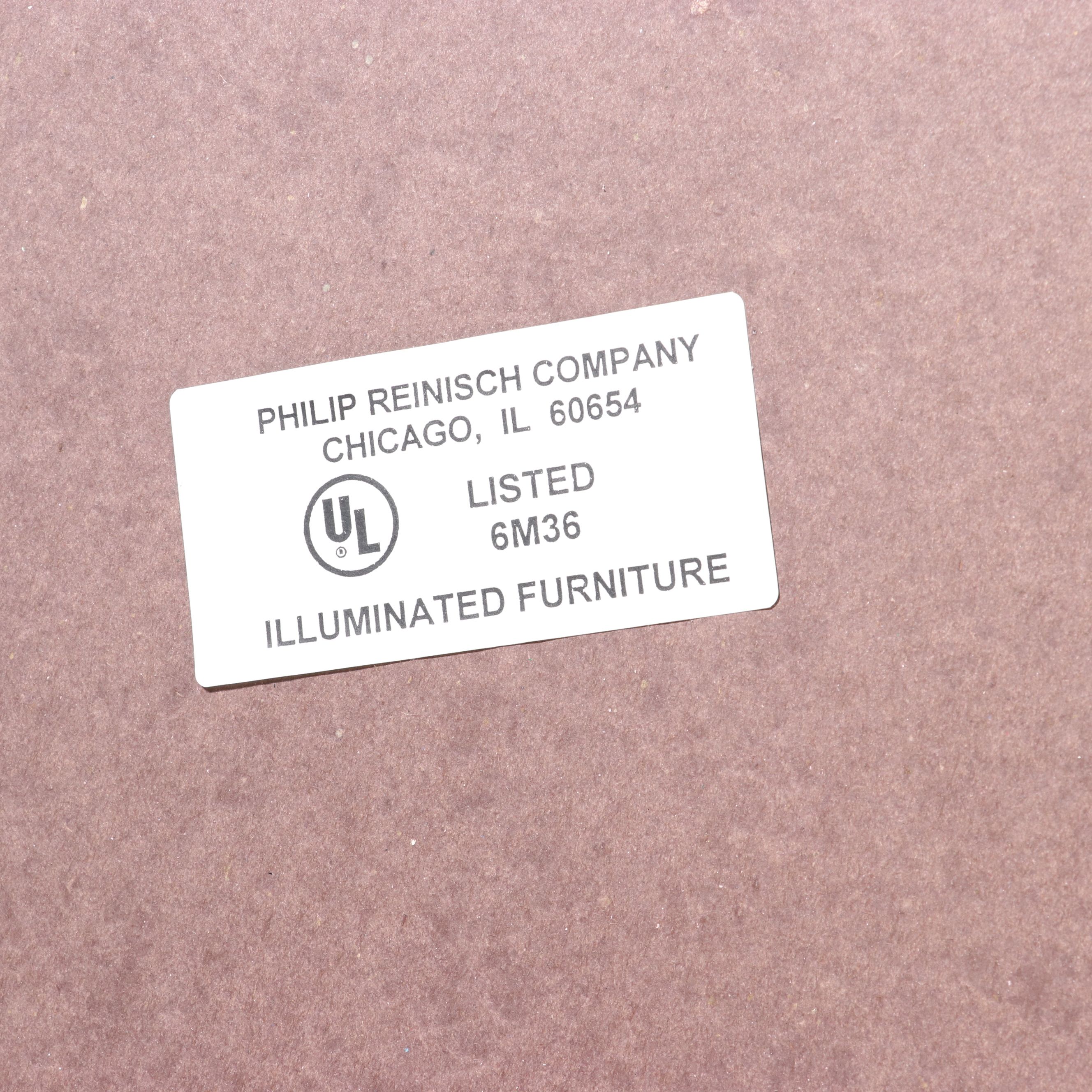 Philip Reinisch "Lighthouse" Illuminated Oak Curio Cabinet