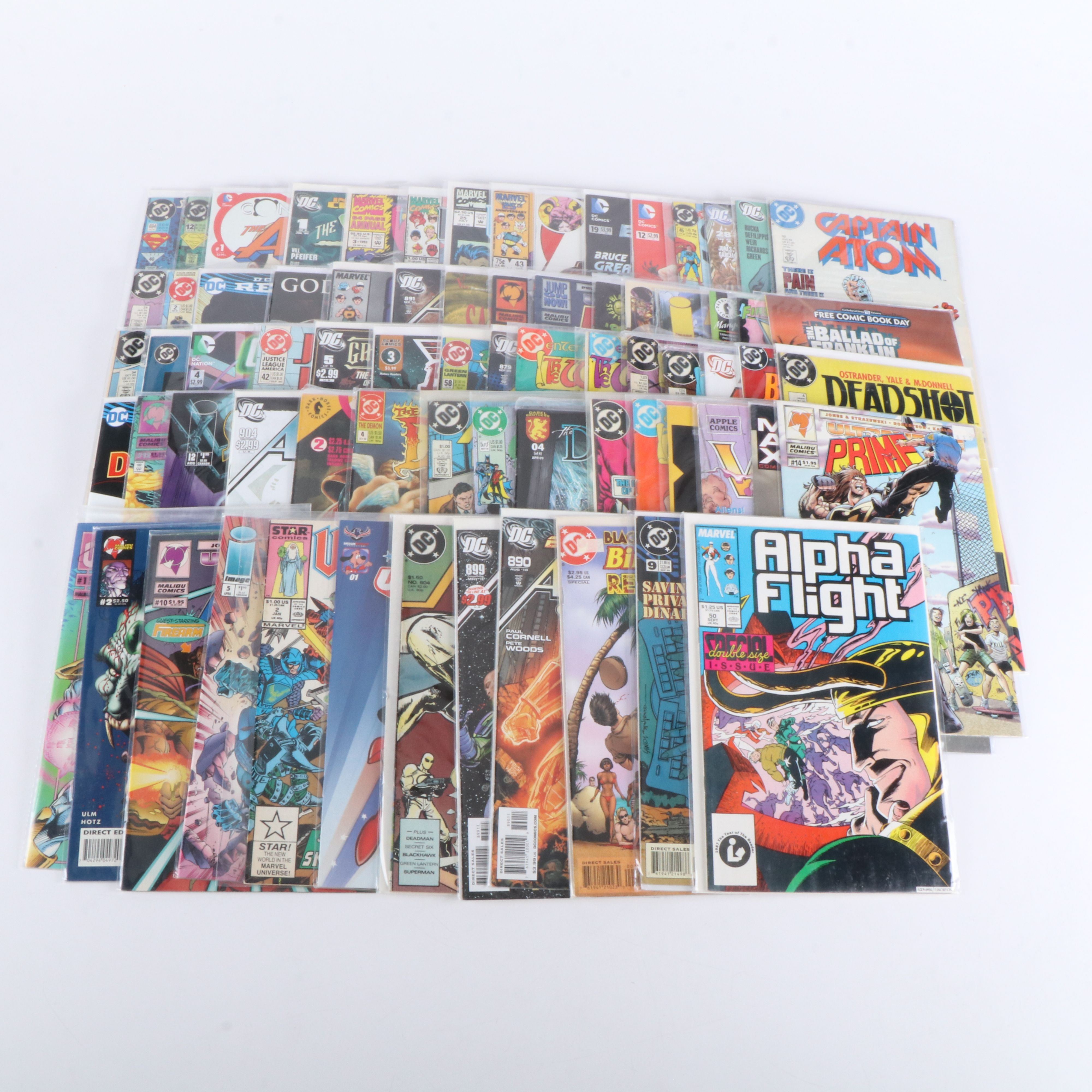 Bronze-Modern Age Comic Books with "The Warlord", "Deadshot", and More