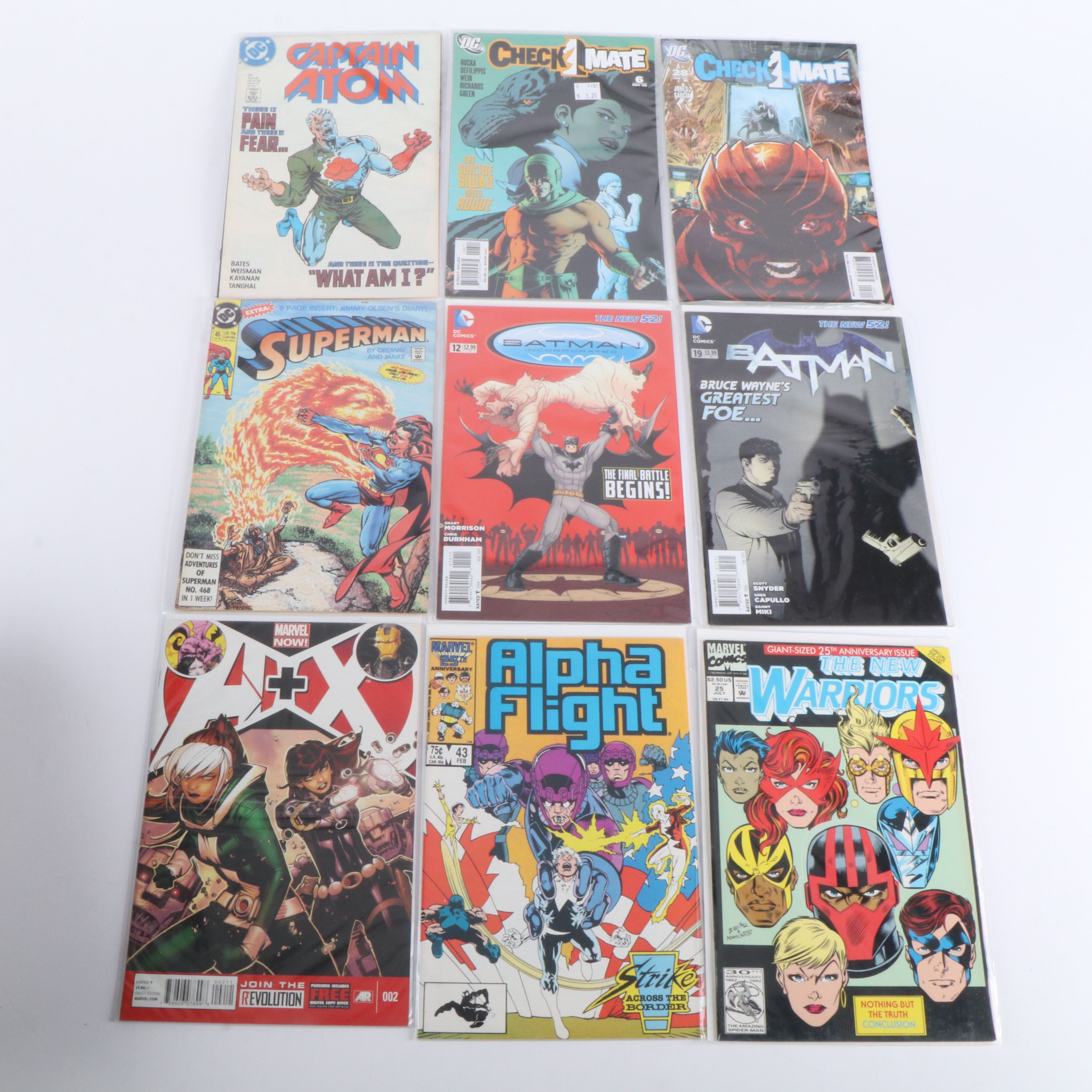 Bronze-Modern Age Comic Books with "The Warlord", "Deadshot", and More